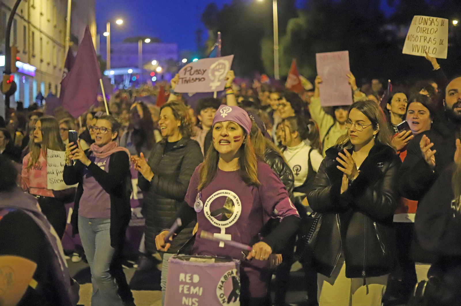 Imágenes de la manifestación del 8 de marzo, Día Internacional de la Mujer