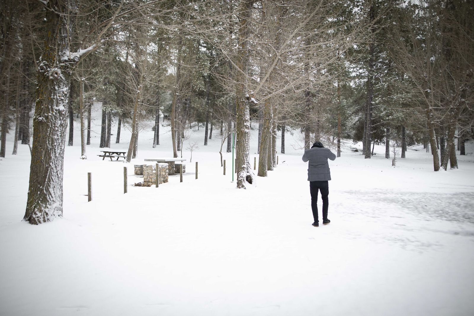 Nevada en Prado Negro el pasado mes de enero.
