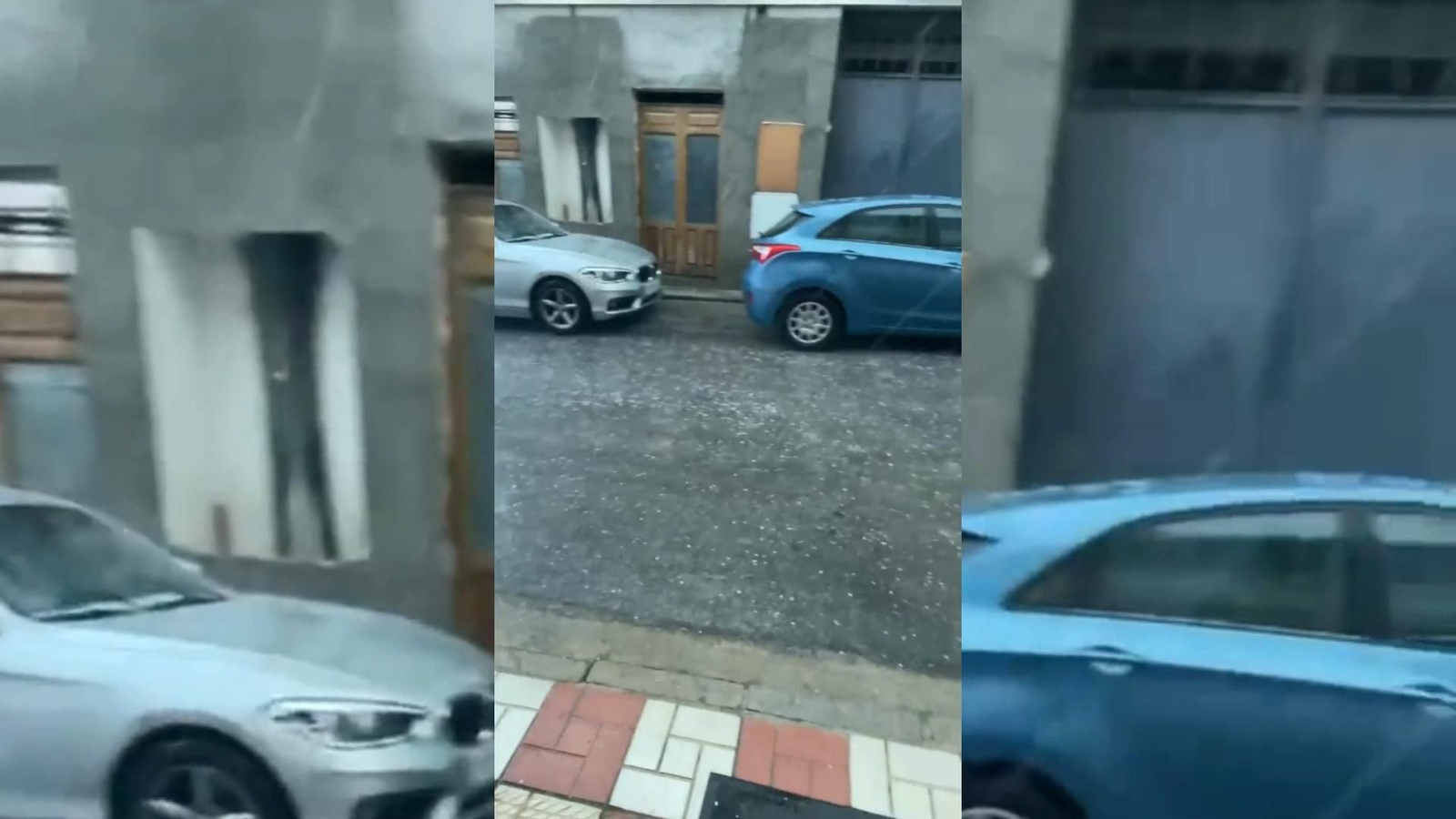 Así granizó sobre la pedanía de Charilla, en Alcalá la Real