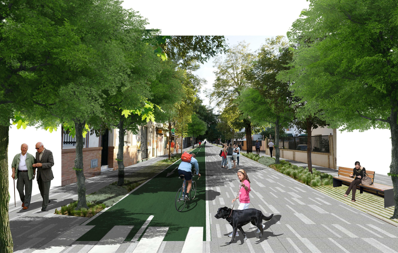 Una de las propuesta de cambio de la Avenida de la Cruz Roja presentadas por el Ayuntamiento.