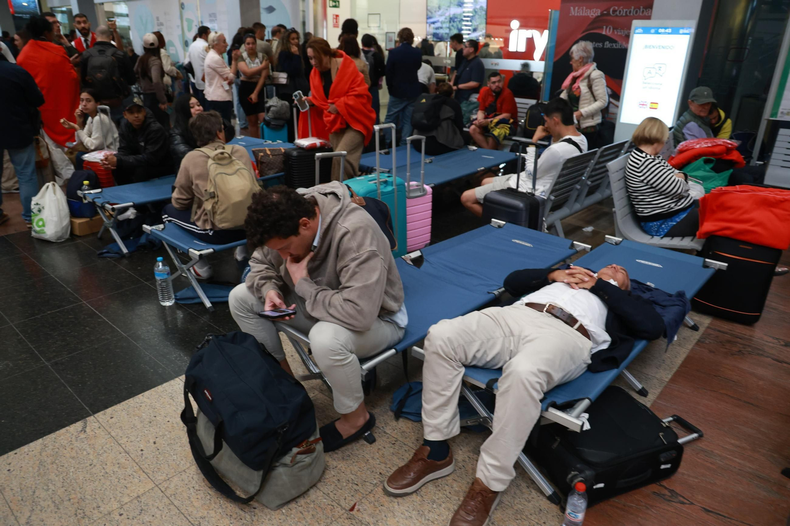 Las imágenes del apagón en Málaga