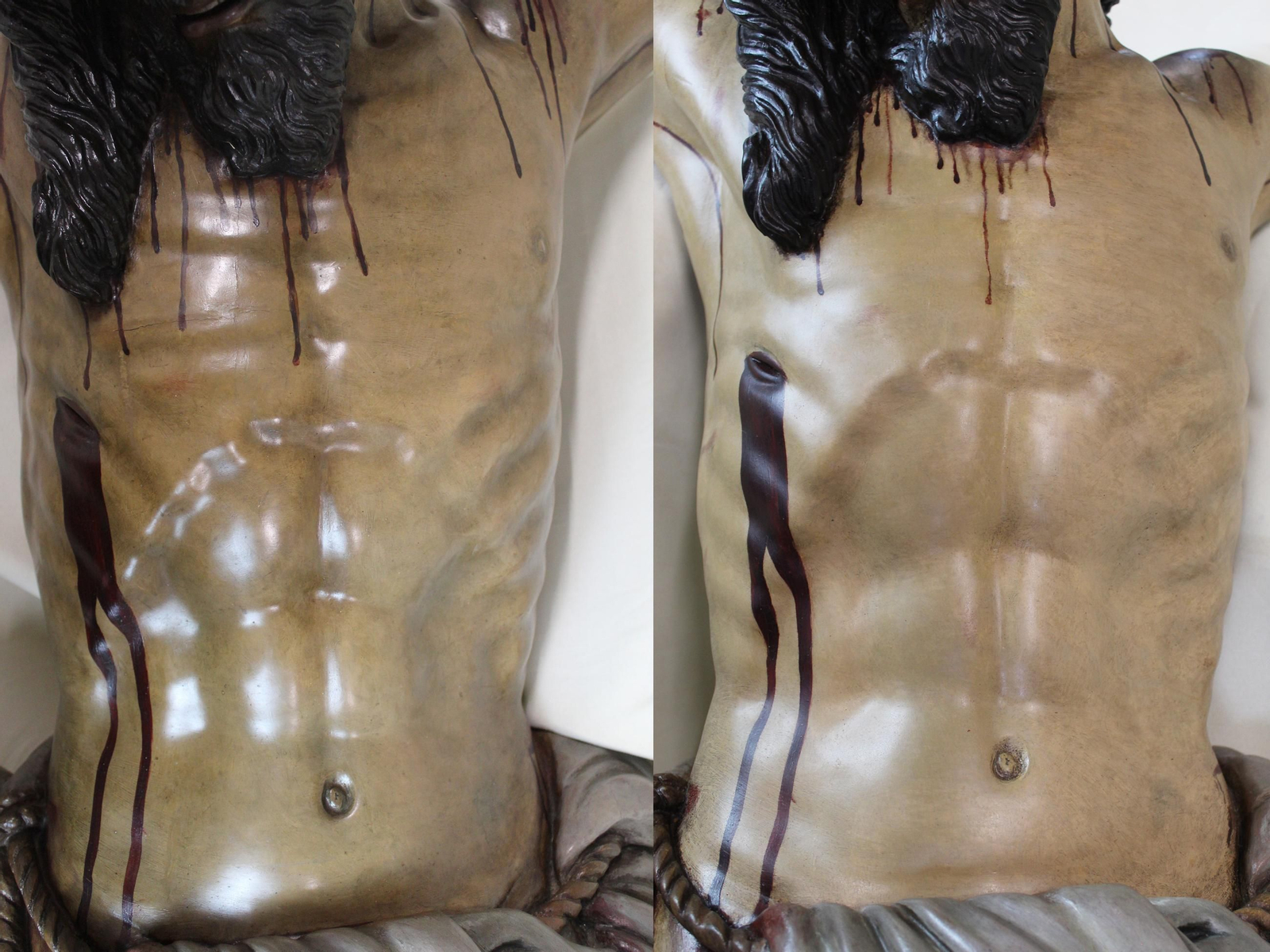 El antes y el después de la intervención.