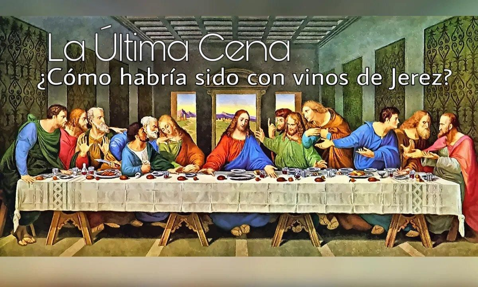 Cata temática maridada de la versión jerezana de la Última Cena, según Miguel Ángel Flores y José Antonio Salas. Cata temática maridada de la versión jerezana de la Última Cena, según Miguel Ángel Flores y José Antonio Salas.