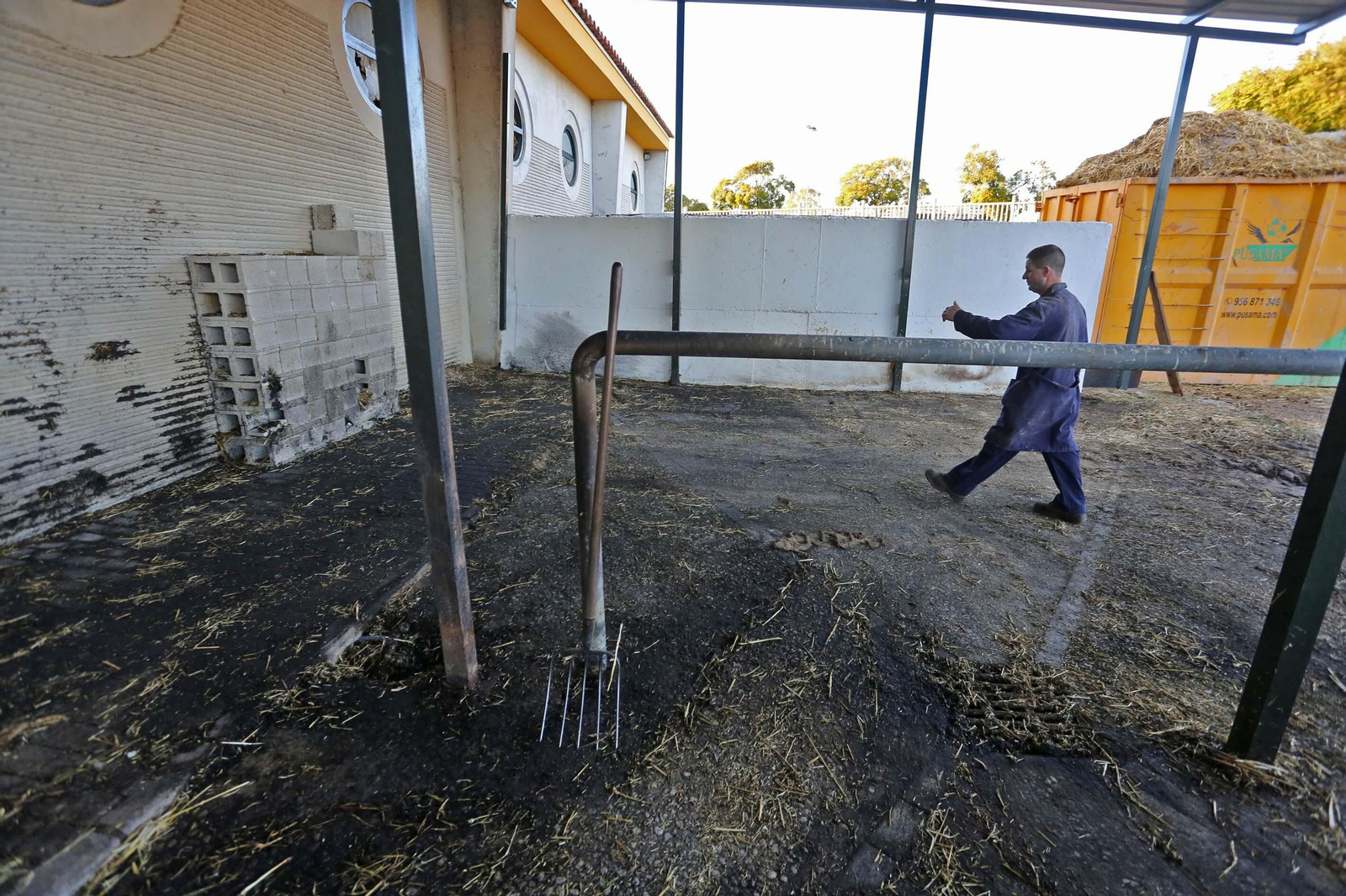 Incendio en el Centro Hípico de Chapín