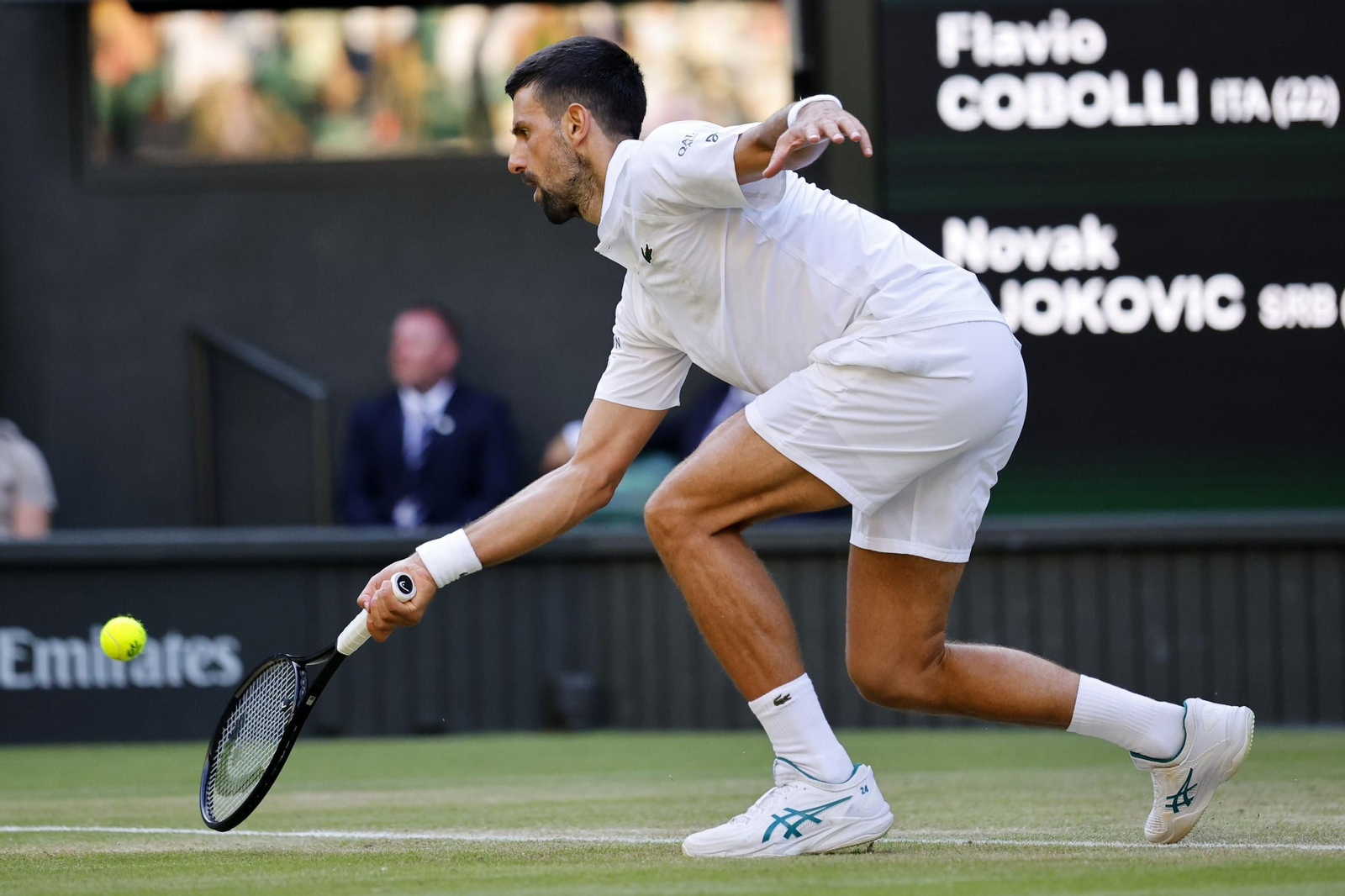 Las fotos de Wimbledon con las clasificaciones de Djokovic y Sinner