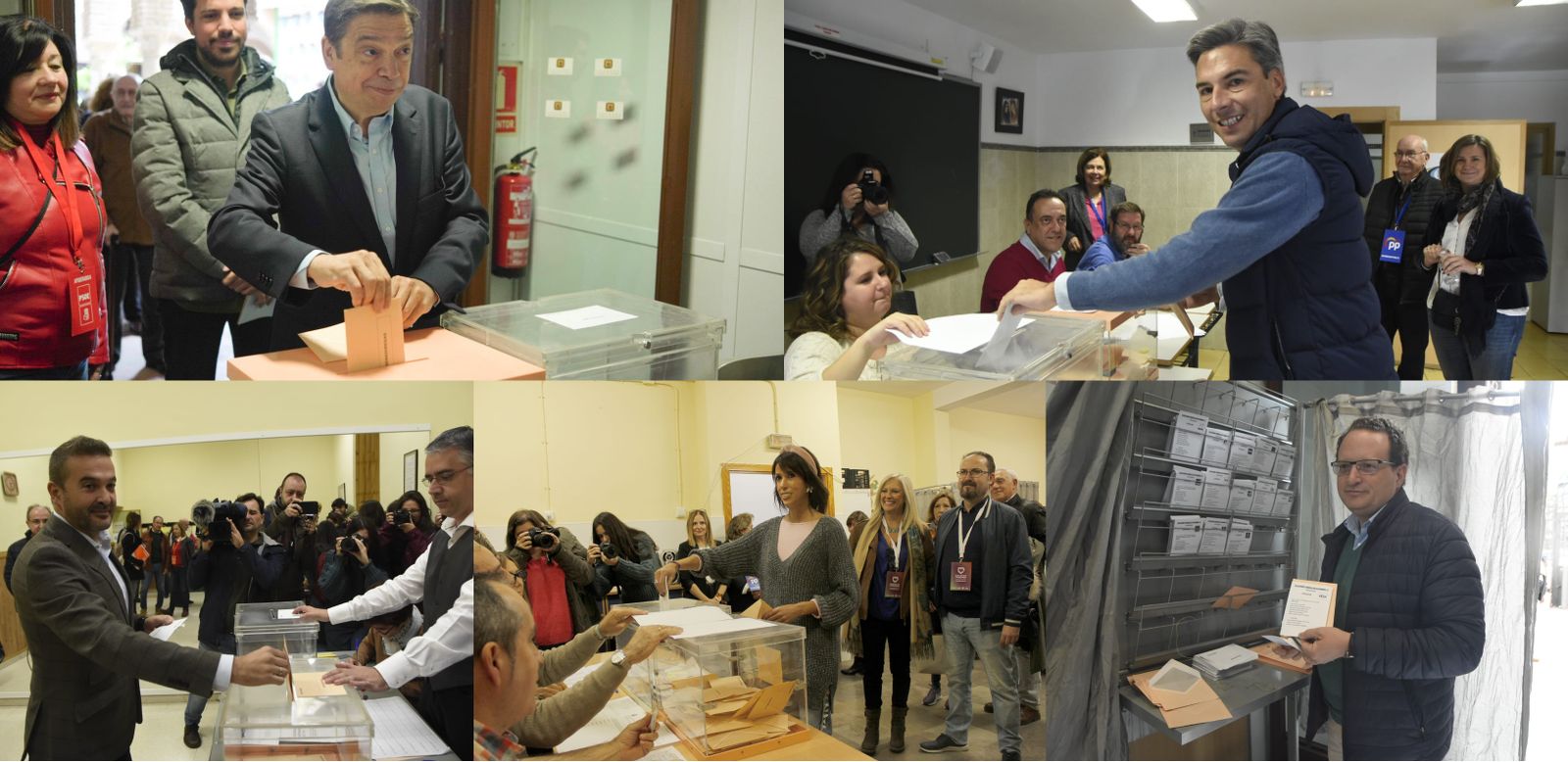 Los principales candidatos al Congreso por Córdoba votan en sus colegios electorales.