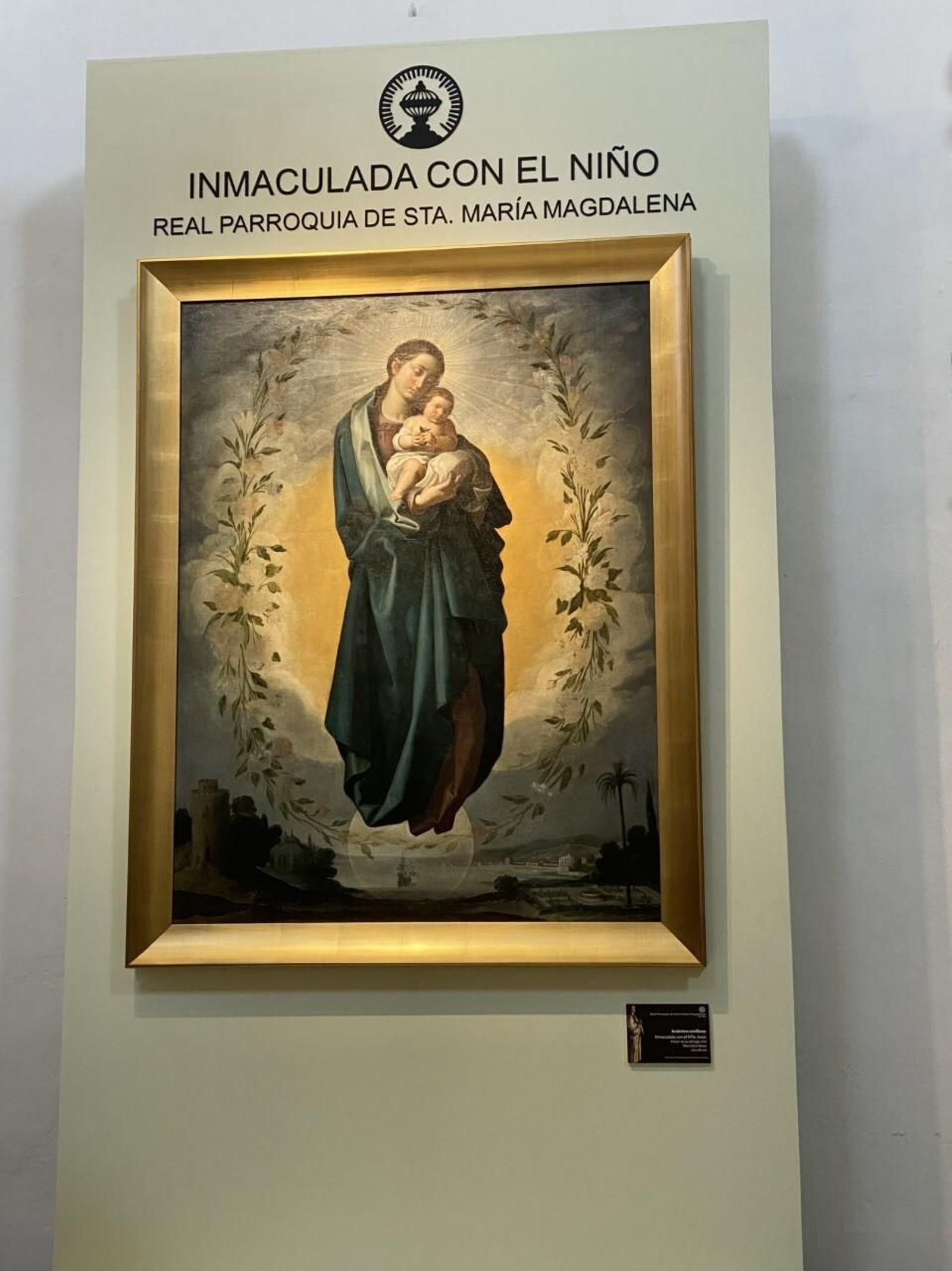 La pintura Inmaculada con el Niño.