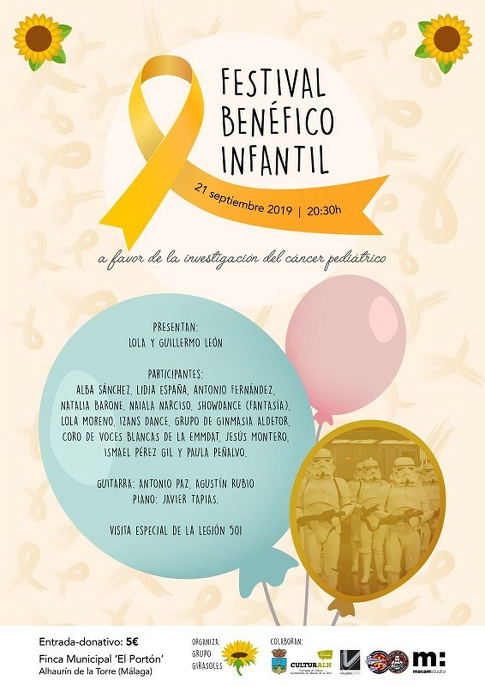 Cartel del Festival Benéfico de Alhaurín de la Torre.