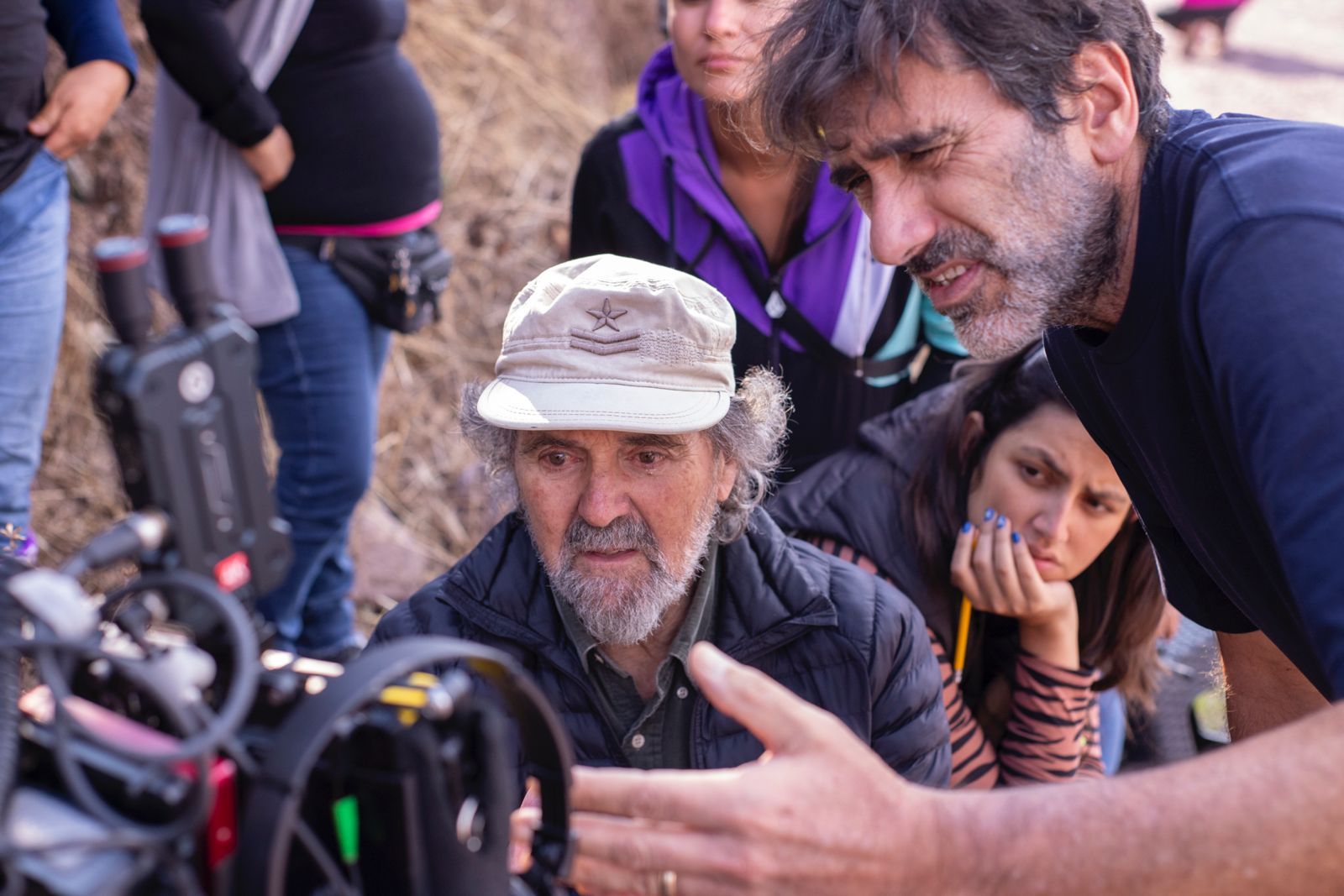 Francisco Lombardi durante uno de los rodajes.