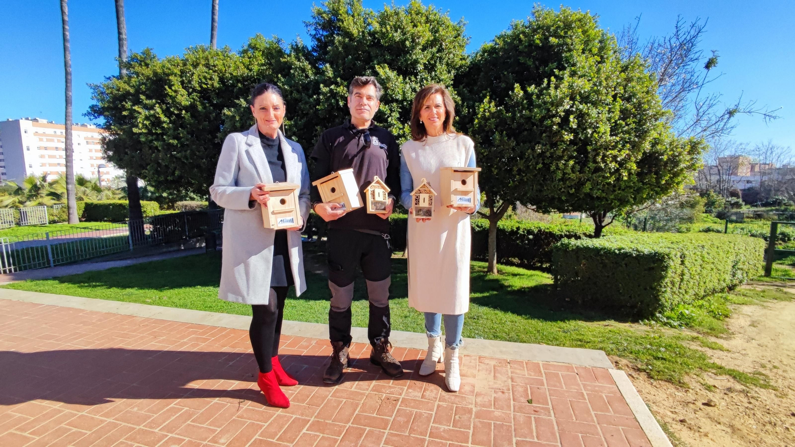 Cajas nido en el Parque Moret