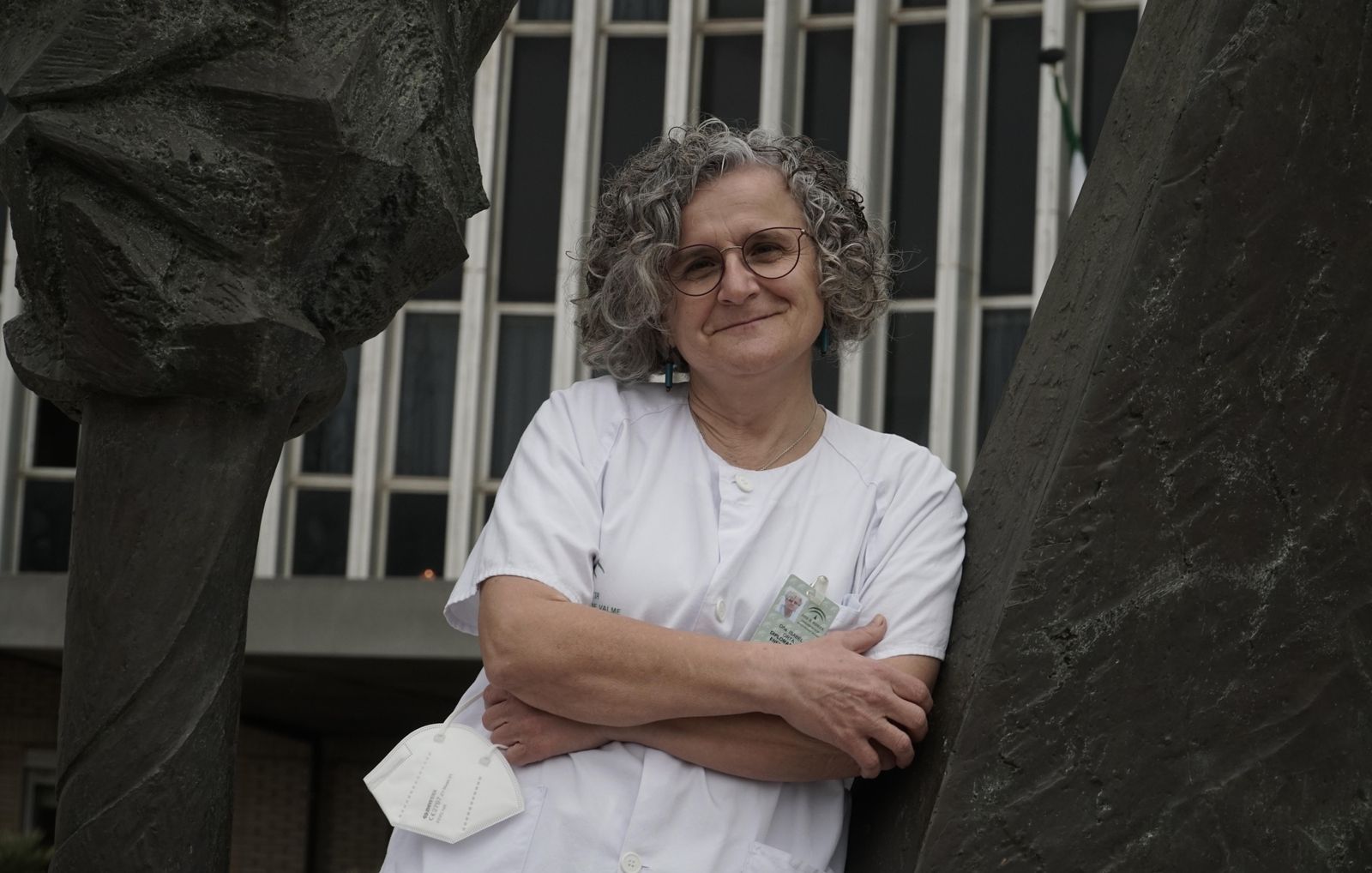 Isabel Orta Peral, en el Hospital de Valme.