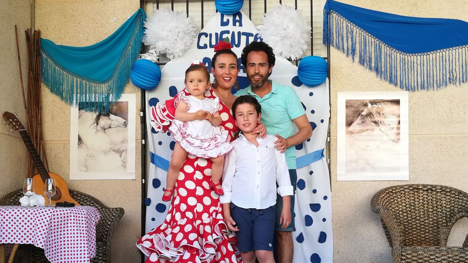 José Alberto y su familia.