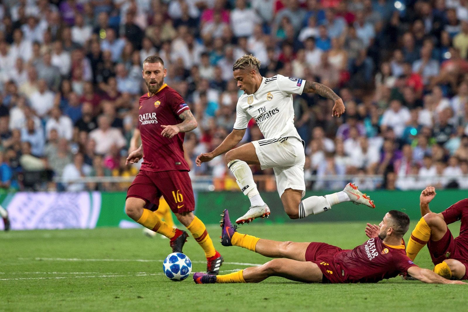 El Real Madrid-Roma, en imágenes