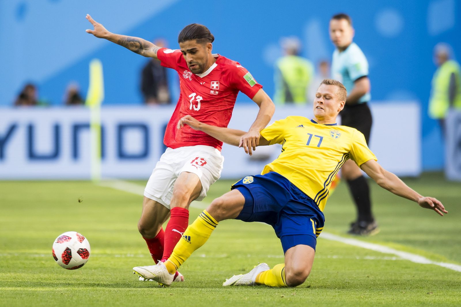 Las imágenes del Suecia-Suiza