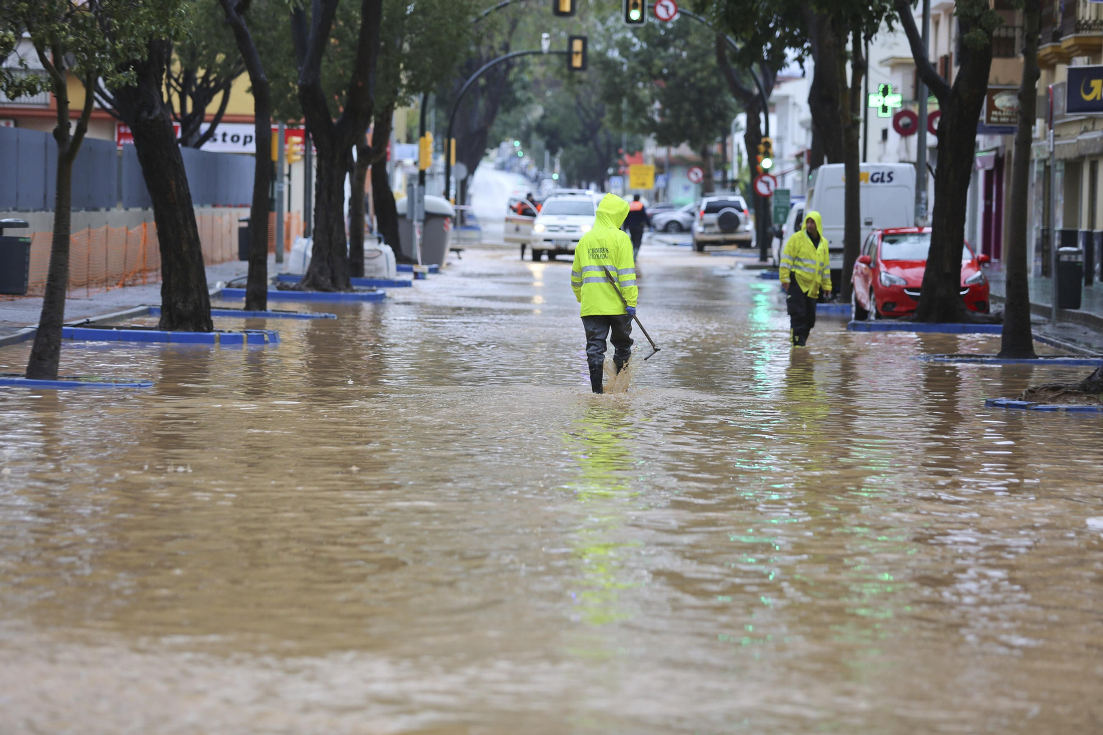 Campanillas anegada tras las lluvias, en fotos