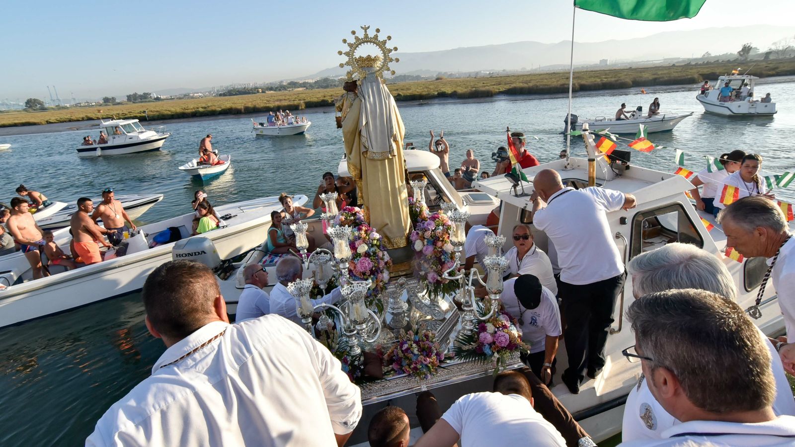 Las mejores fotos de la procesión  de la Virgen del Carmen en Palmones