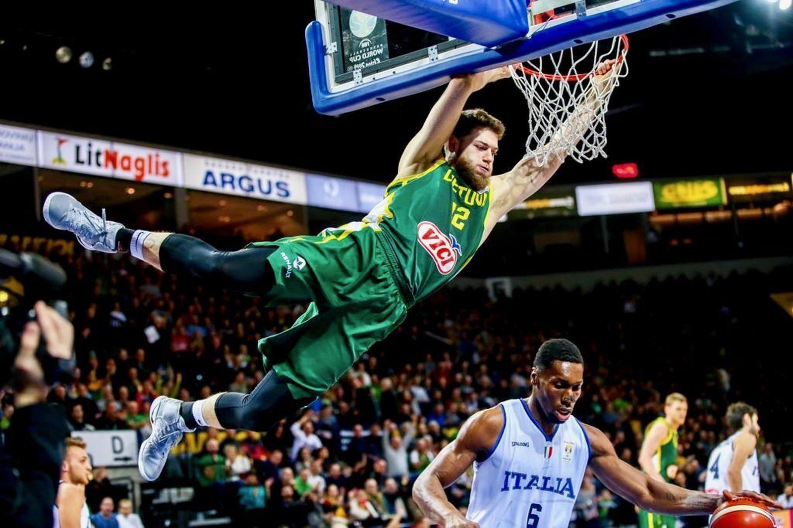 Martinas Geben en su etapa en Zalgiris.