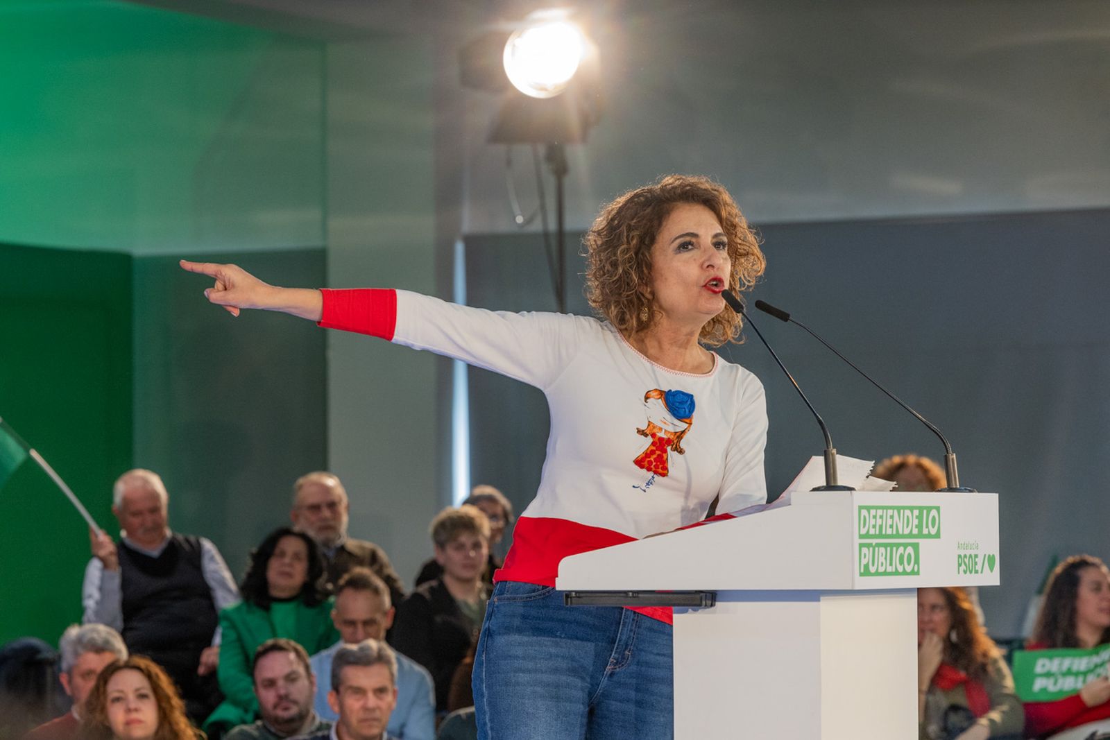 Acto en defensa de los servicios públicos para celebrar el 28F en Jaén