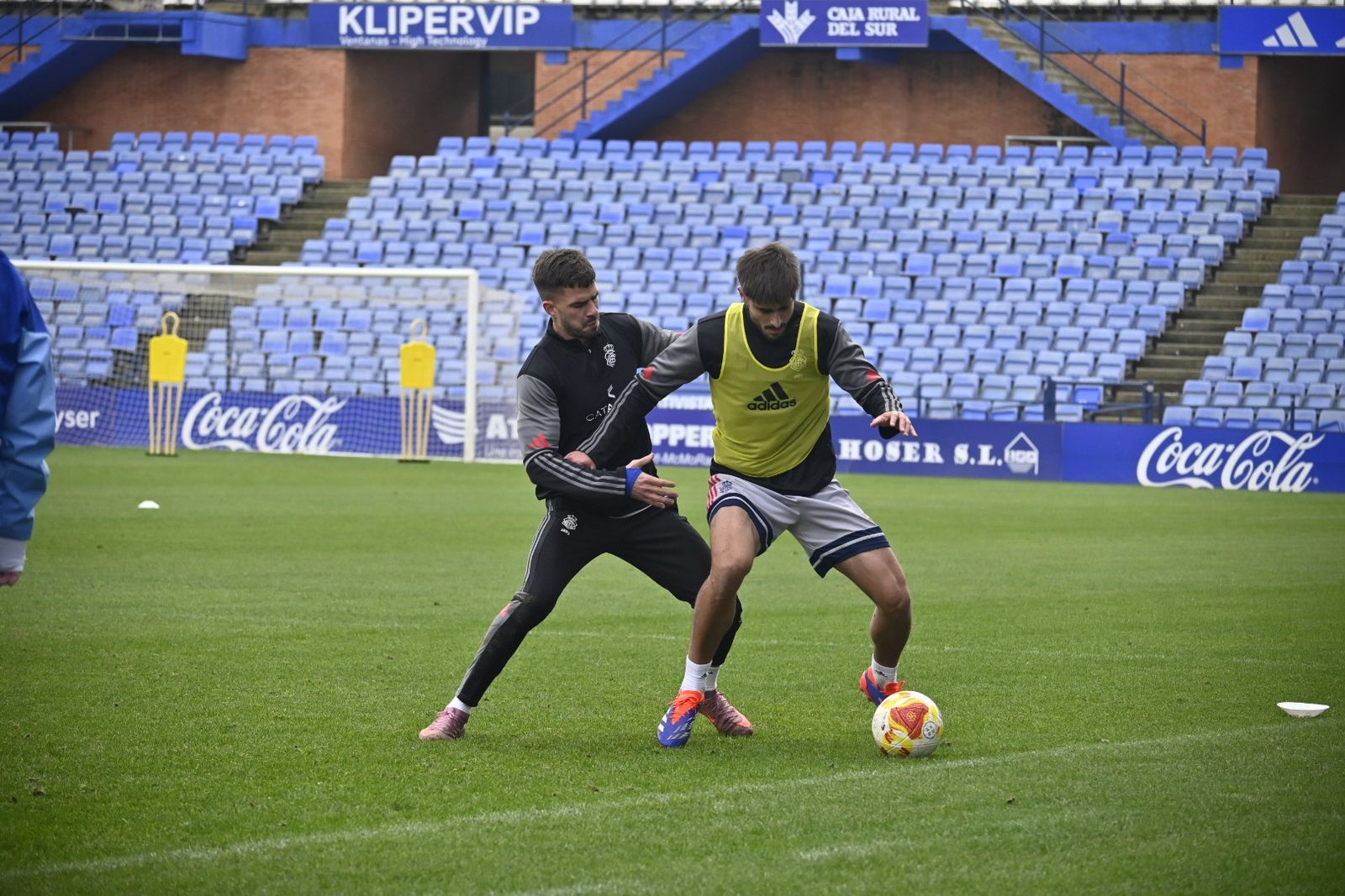 Las fotografías del entrenamiento del Recre en el Nuevo Colombino