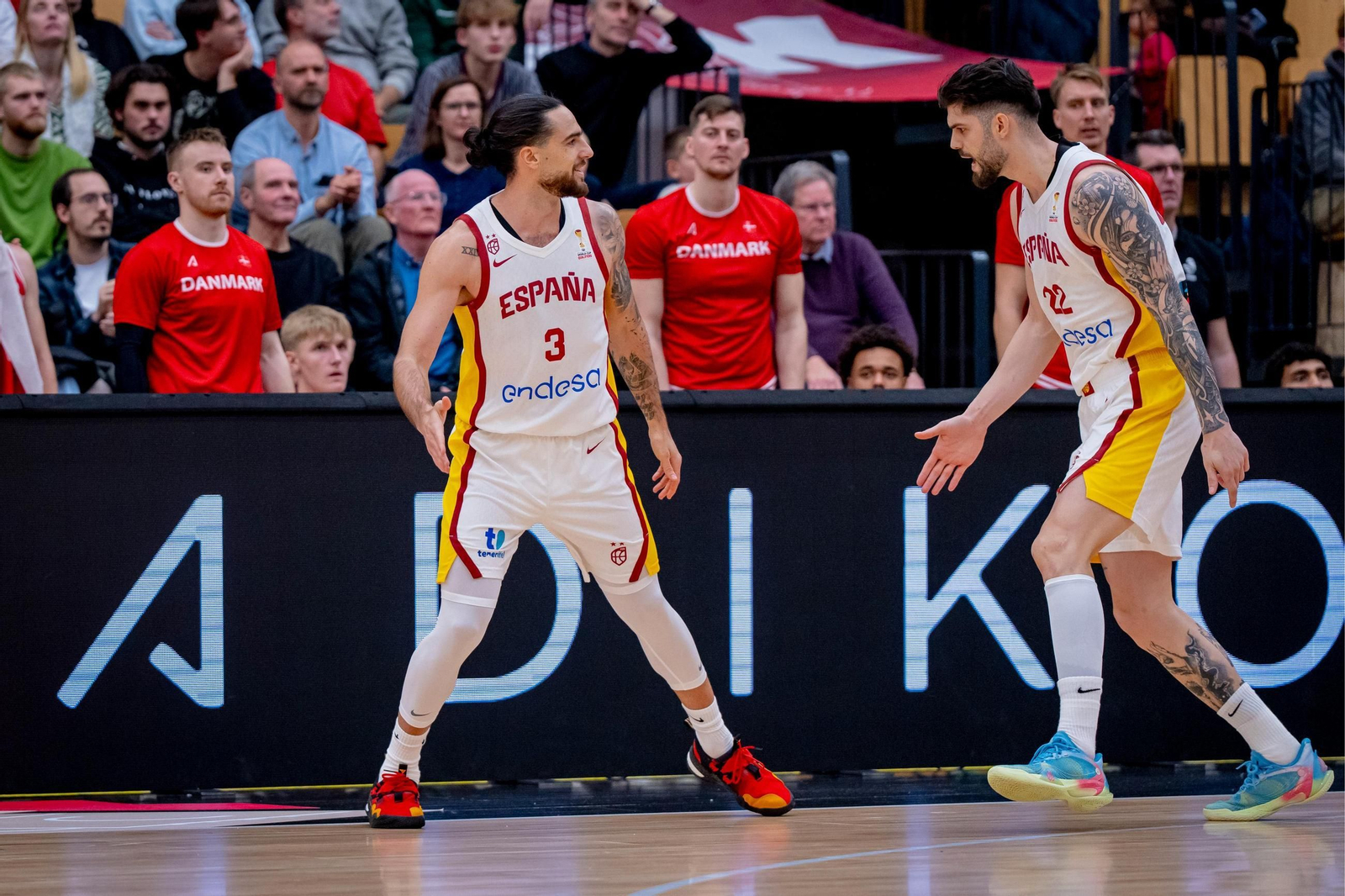 Las mejores fotos del Dinamarca-España de baloncesto