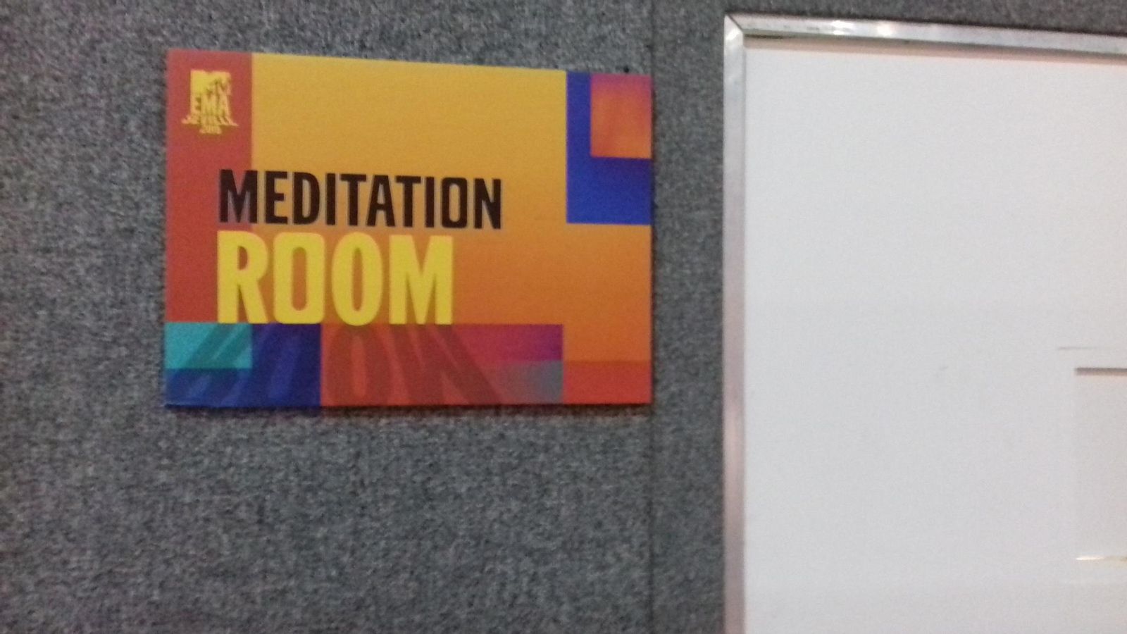 La Meditation Room de los camerinos de la MTV EMA Sevilla