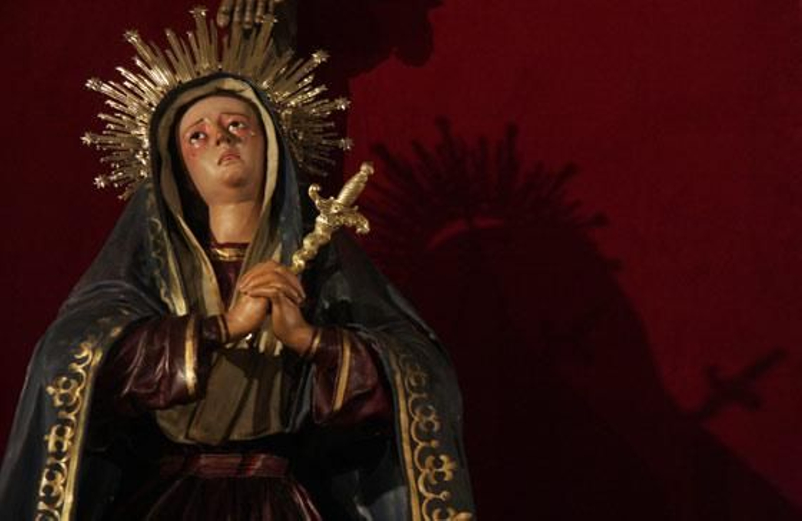 Dolorosa de la Escuela de Cristo, obra de Cristóbal Ramos.

Foto: Belén Vargas