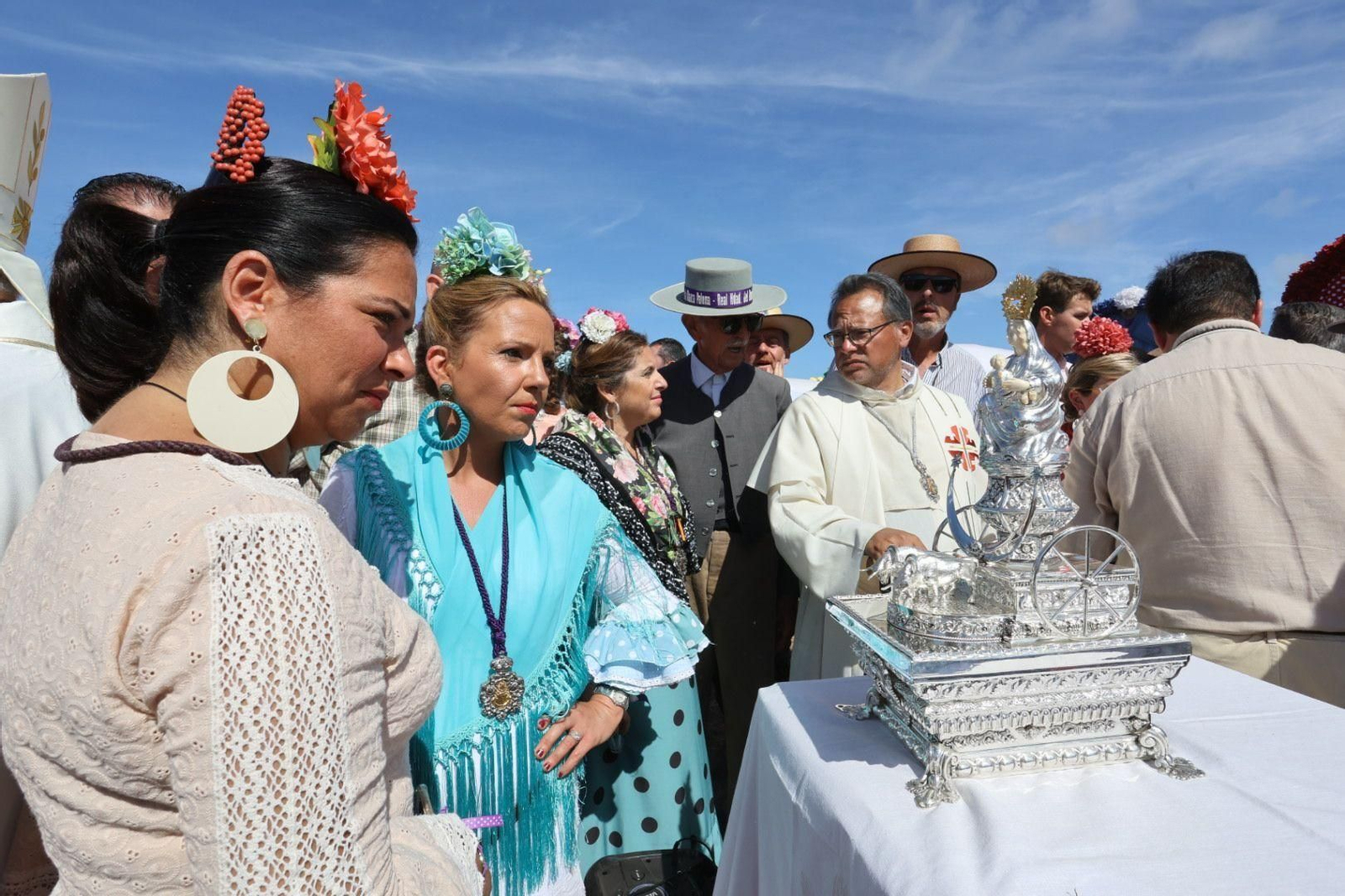 Misa de romeros de las hermandades de Jerez y El Puerto en Marismillas