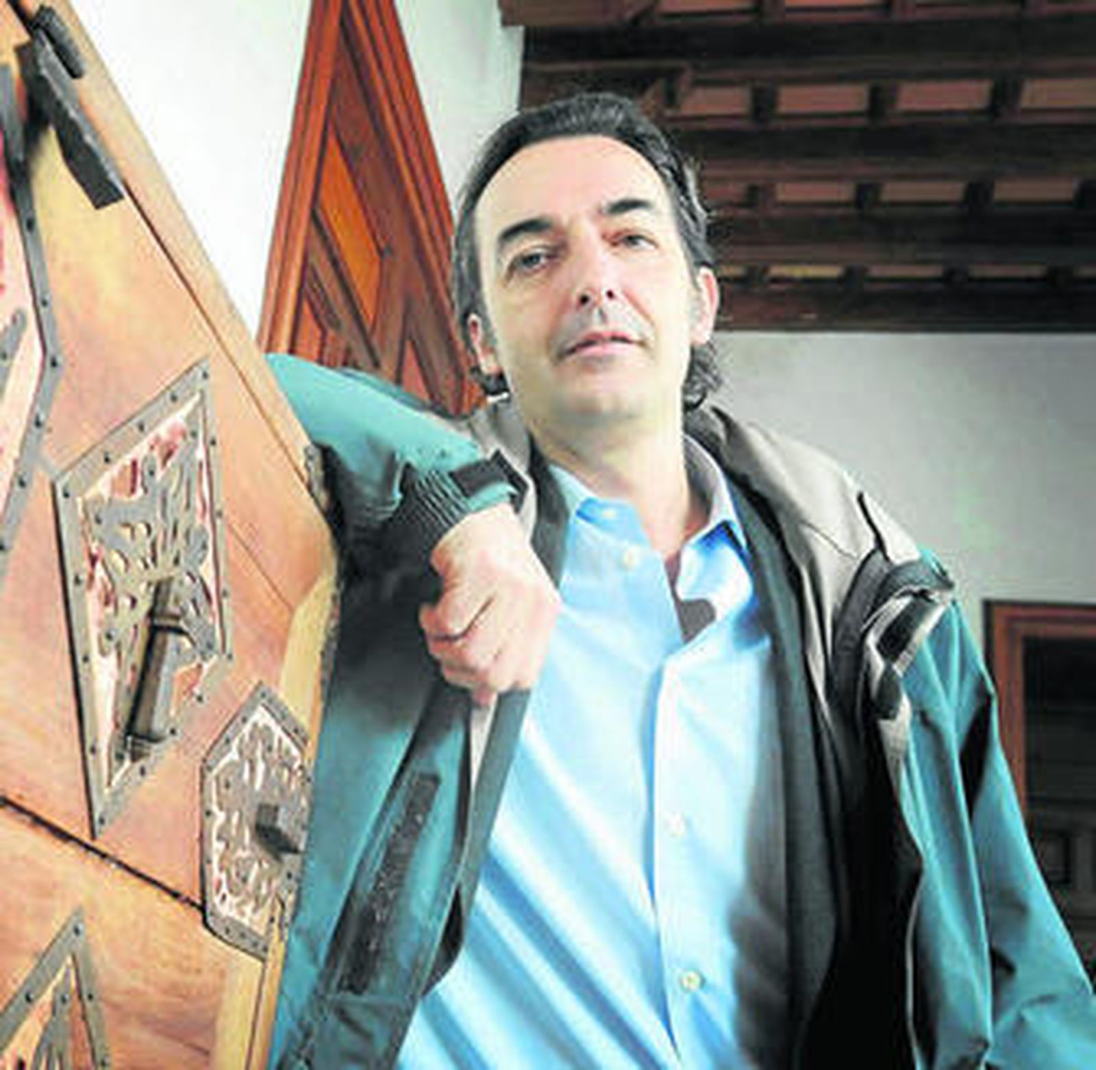 Josema García-Pelayo posa, ayer, en el Consejo Regulador.