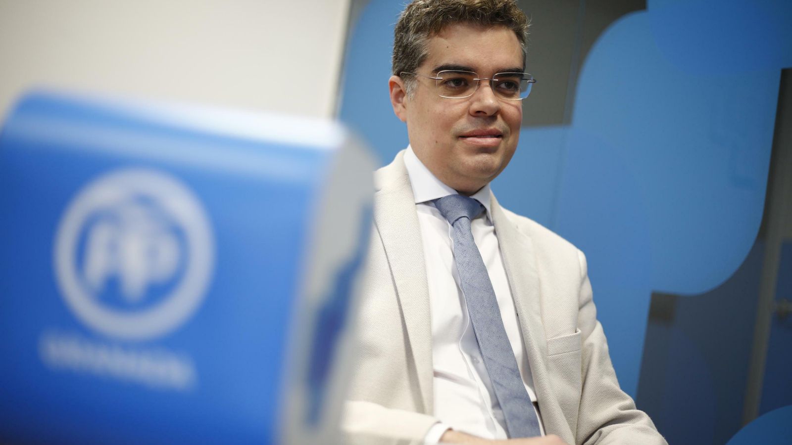 Vicente Azpitarte, durante la entrevista.