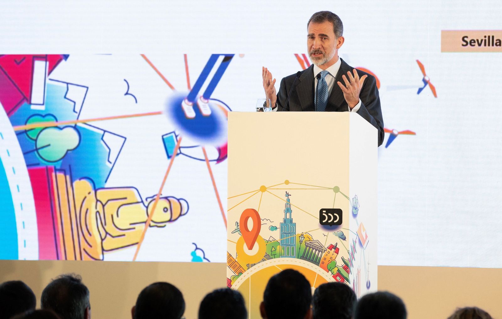 Las imágenes de la visita del Rey a Sevilla