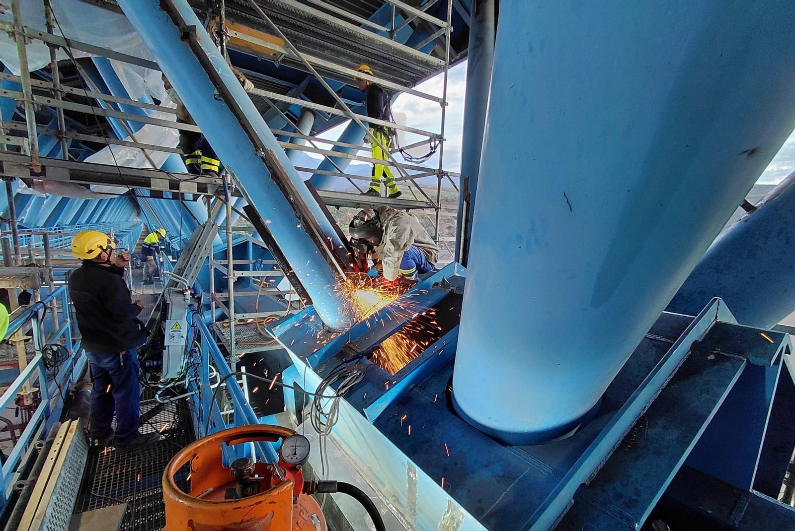 Así avanzan las obras en la A-44 a la altura de Rules