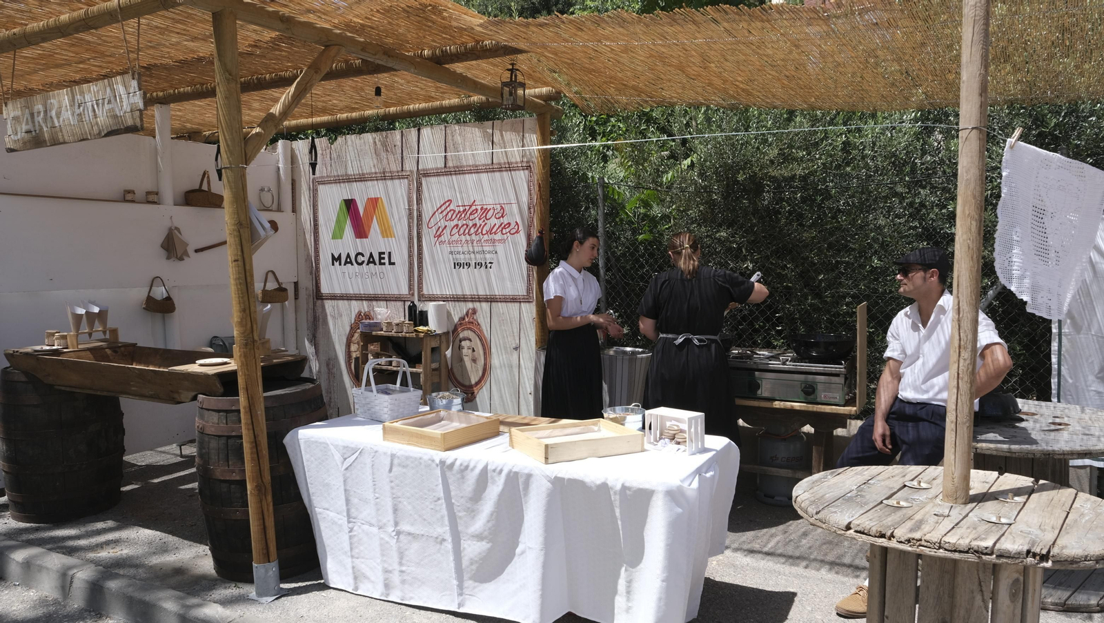 Imágenes de la recreación histórica Canteros y Caciques, en Macael