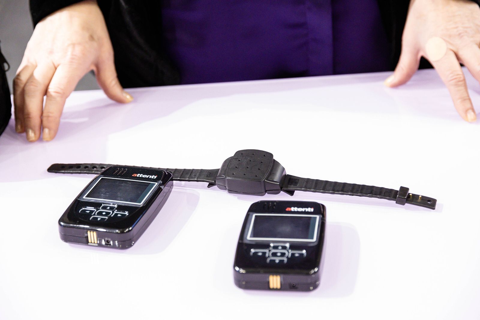 Detalle de uno de los dispositivos telemáticos contra la violencia de género.