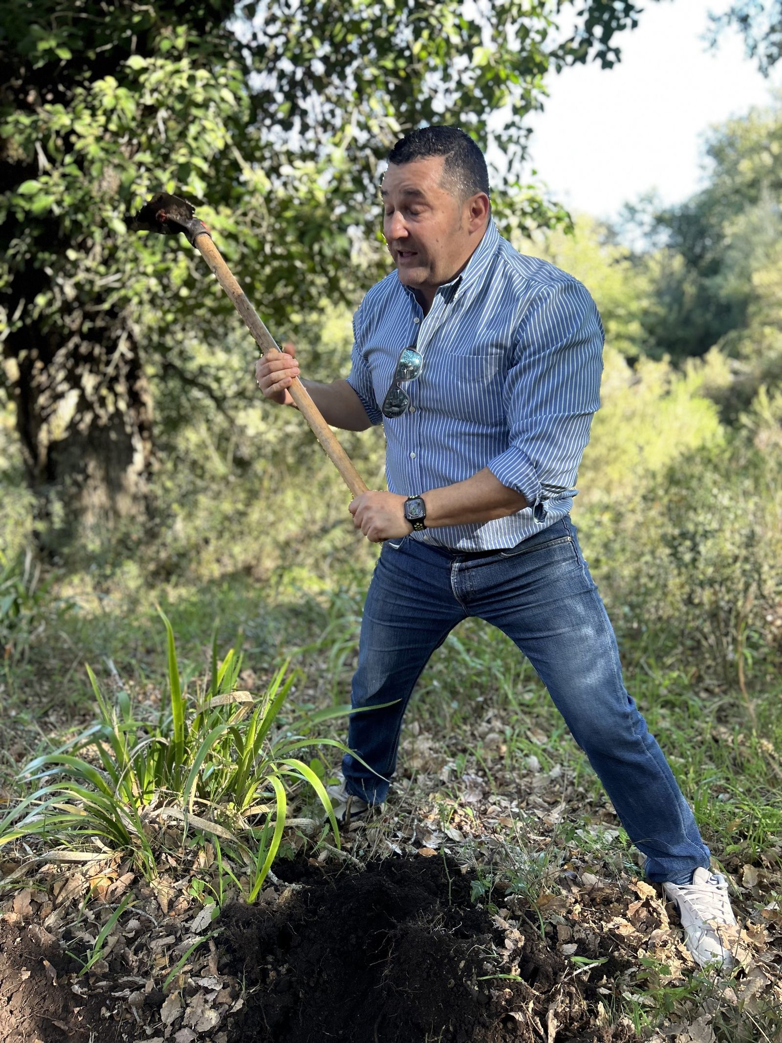 Jornada de reforestación en El Palancar por trabajadores de Acerinox, en imágenes