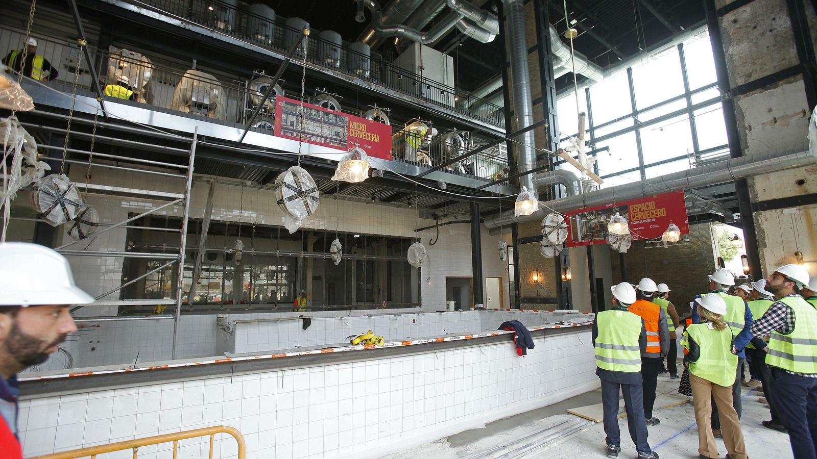 En la imagen se puede observar las obras en la nueva fábrica que acogerán estas instalaciones.