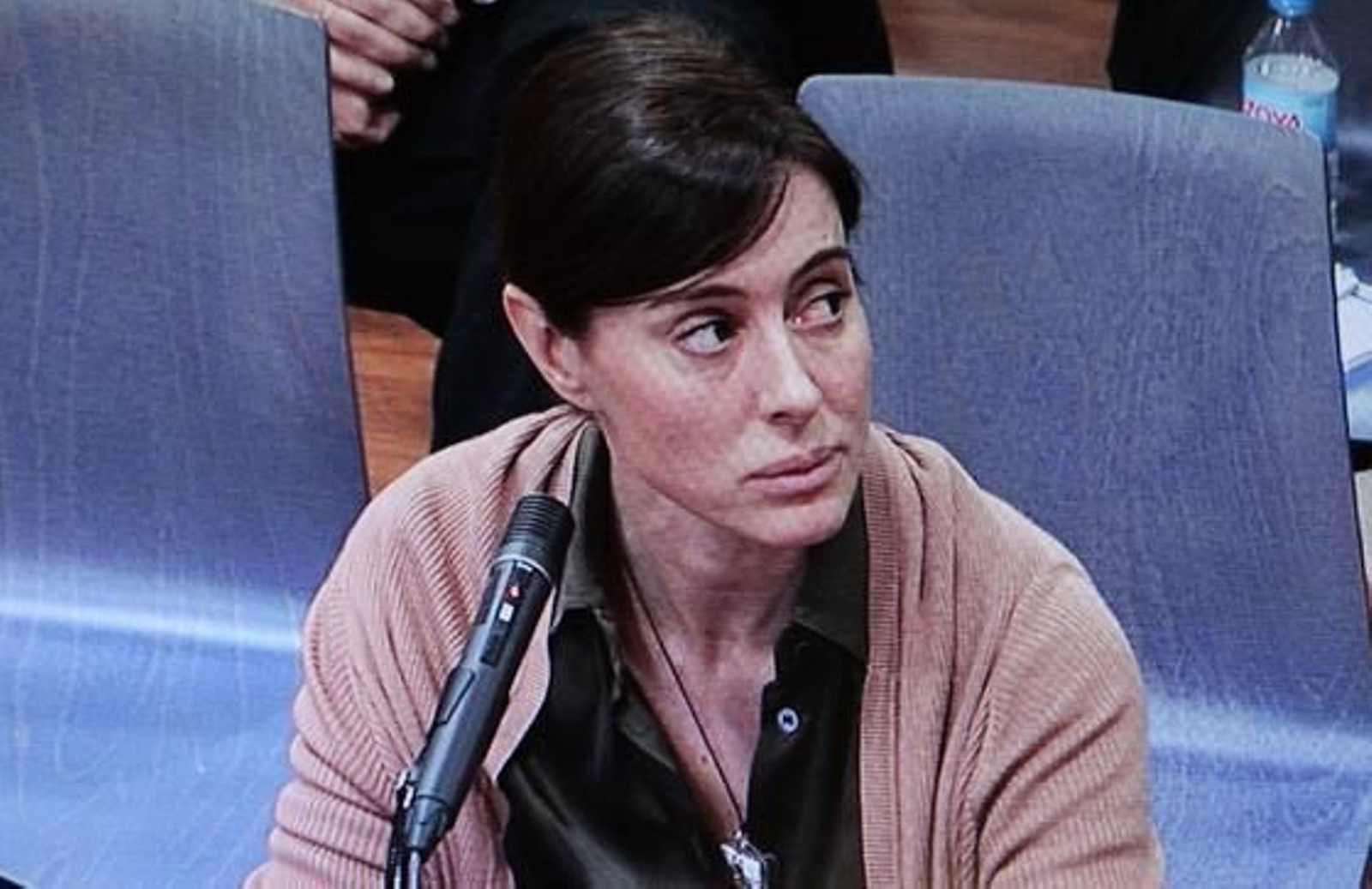 07-07-2011: Montserrat Corulla

Imagen tomada del monitor de televisión de la sala de prensa de la Audiencia. La abogada, considerada testaferro de Roca, durante su declaración del juicio.