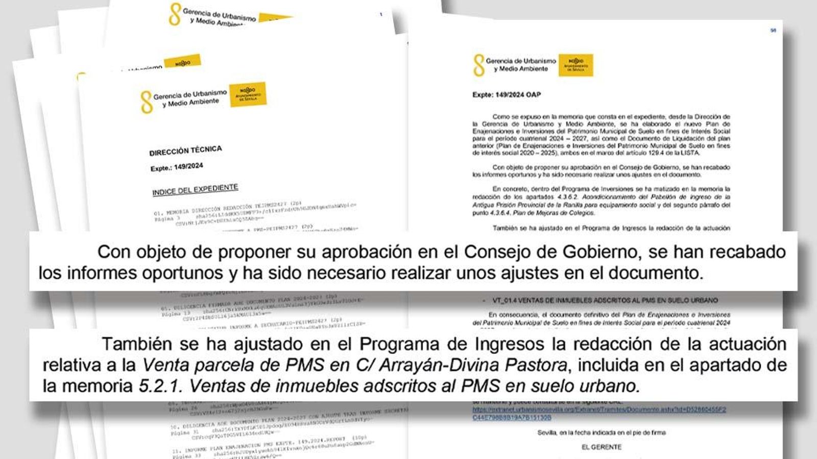 Ajustes realizados en el documento del Plan de Enajenaciones e Inversiones del Patrimonio Municipal de Suelo para el período cuatrienal entre 2024 y 2027.