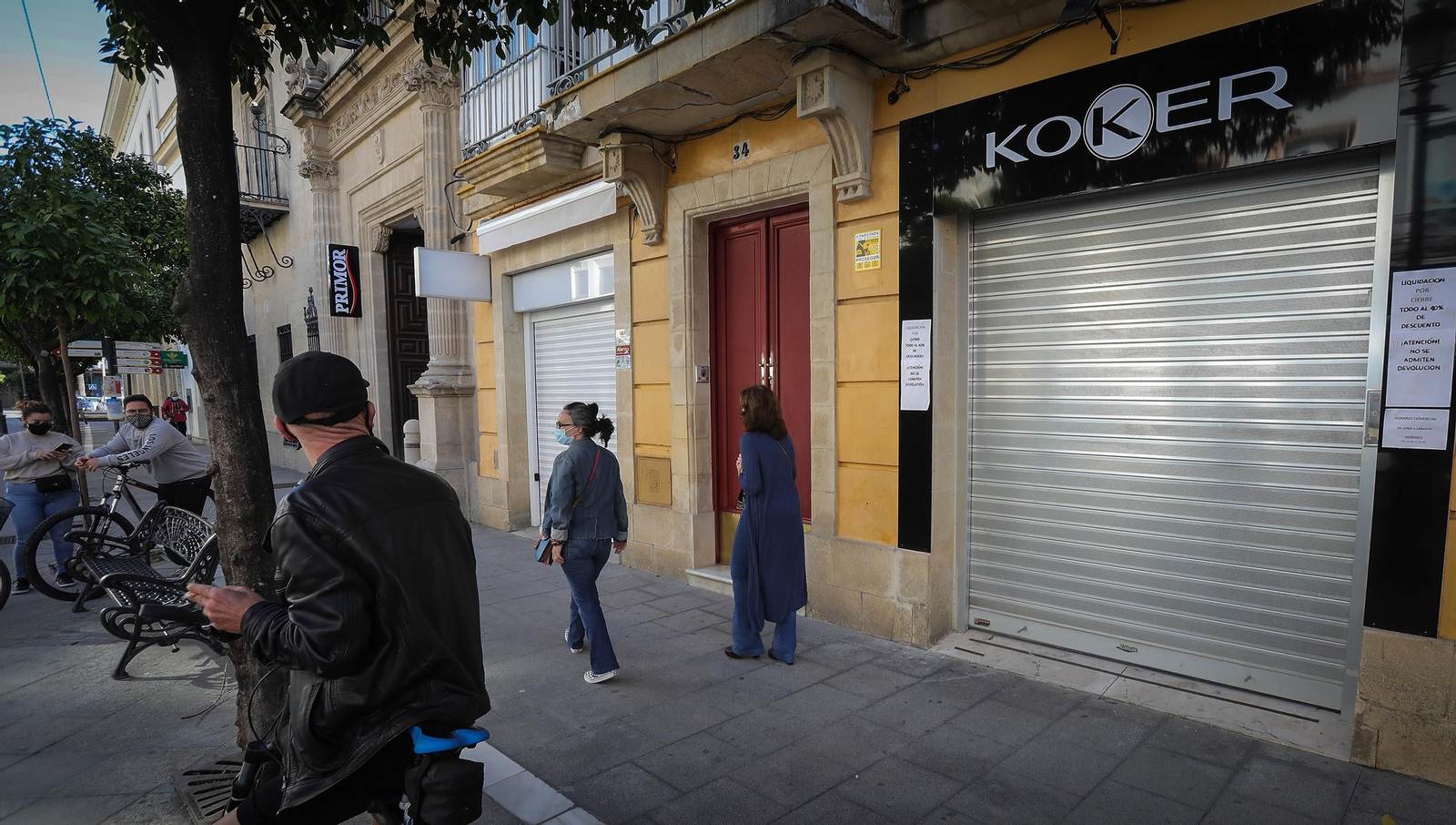 Bares y comercios principales afectados por los cortes de luz en el centro de Jerez