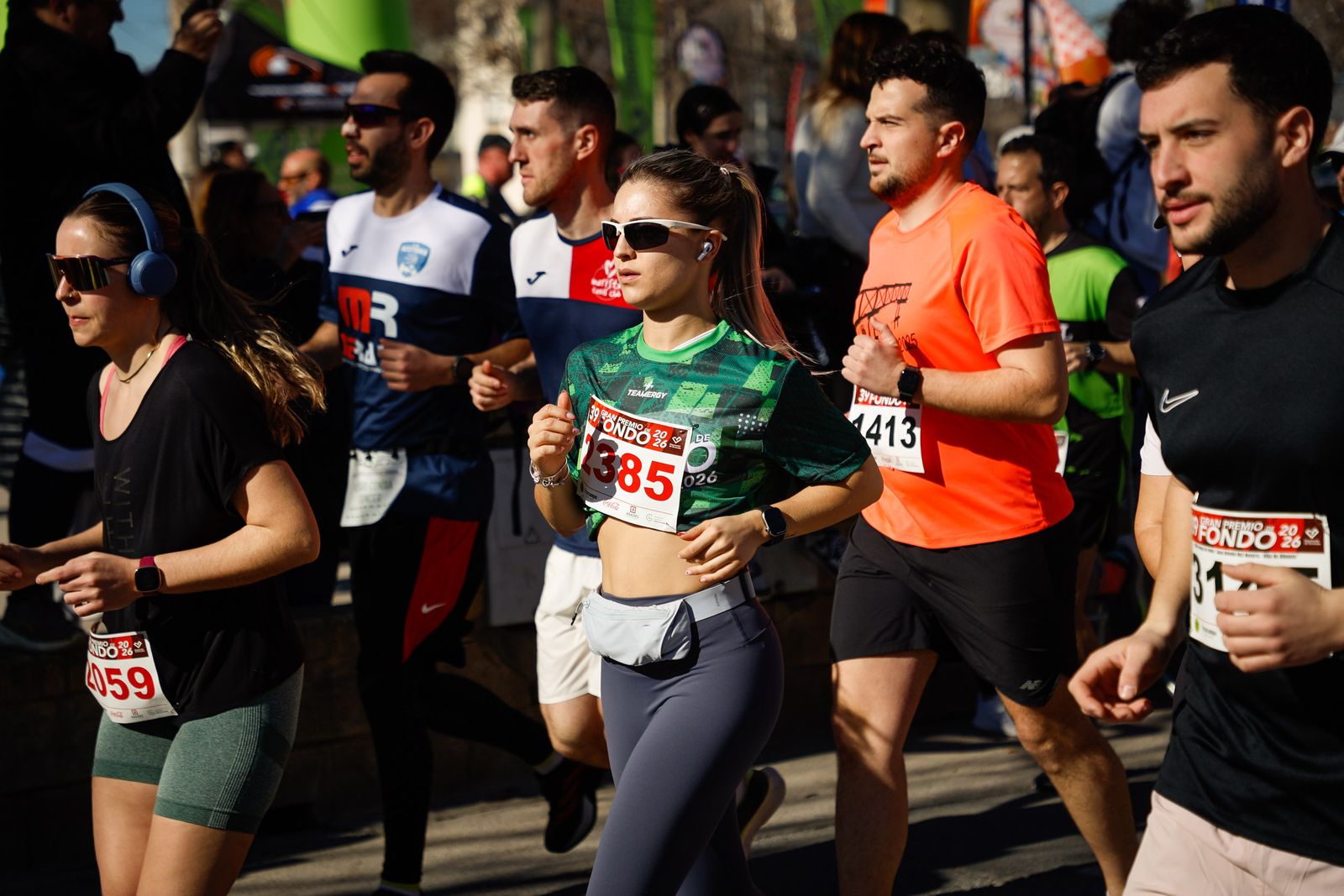 Encuéntrate en el inicio en Albolote del Gran Premio de Fondo de la Diputación