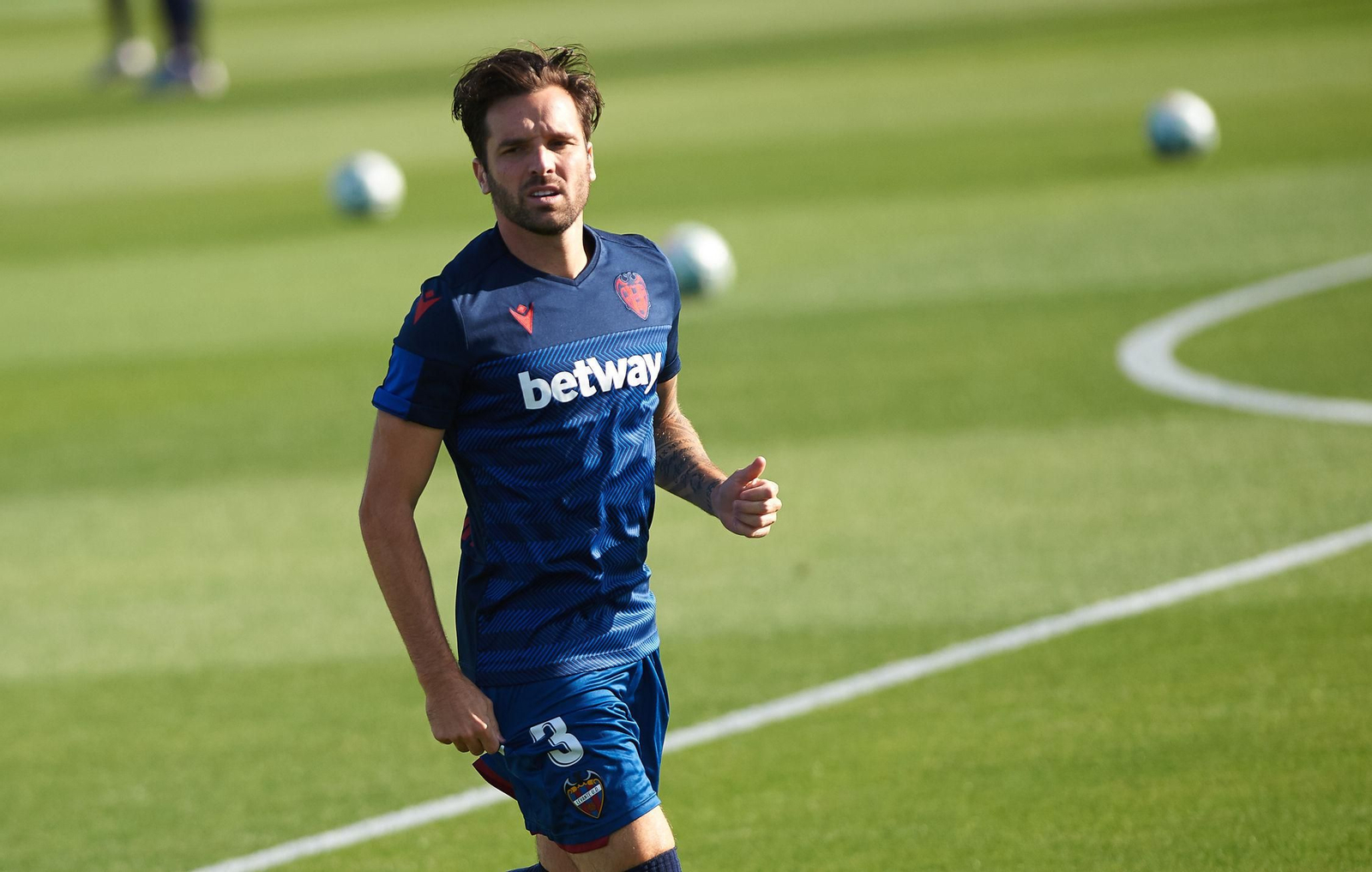 Toño García, en un entrenamiento en su etapa en el Levante. Toño García, en un entrenamiento en su etapa en el Levante.