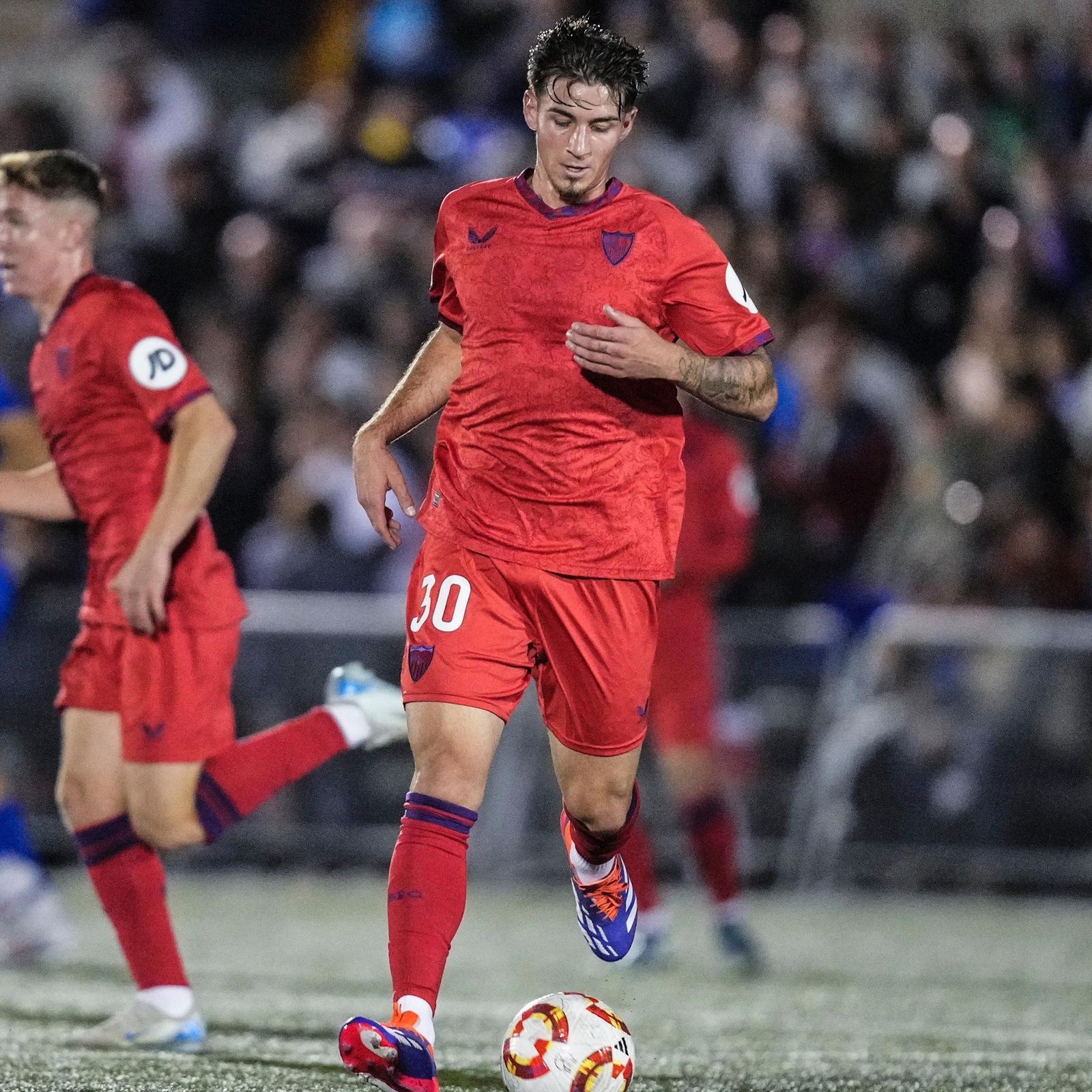 Alberto Collado, con el Sevilla en Las Rozas.