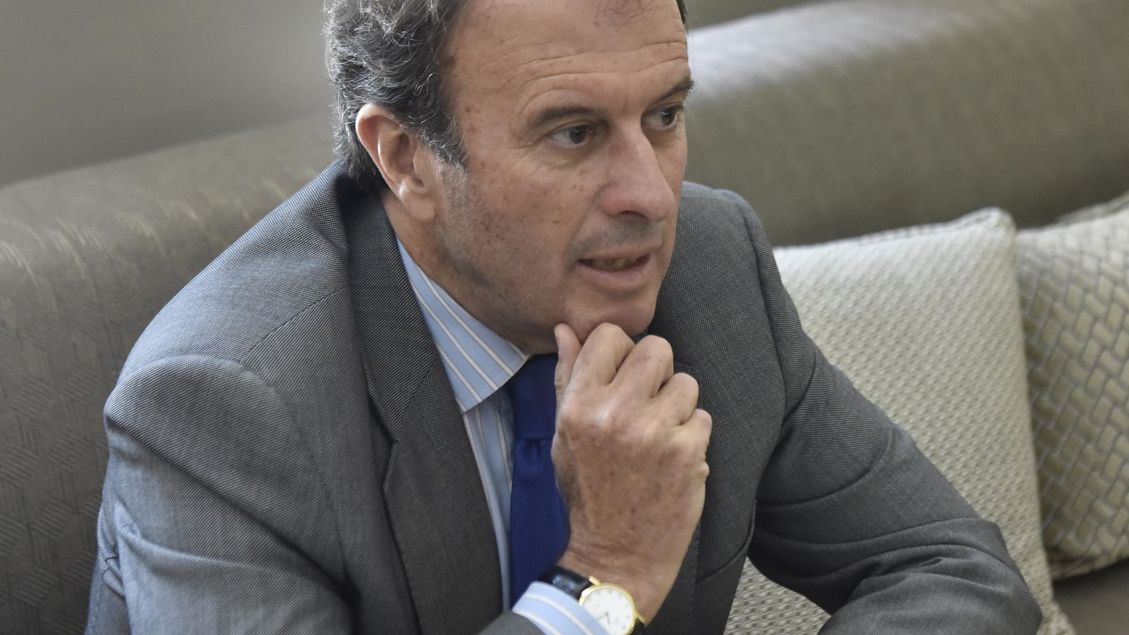 Ignacio Osborne , durante la entrevista.