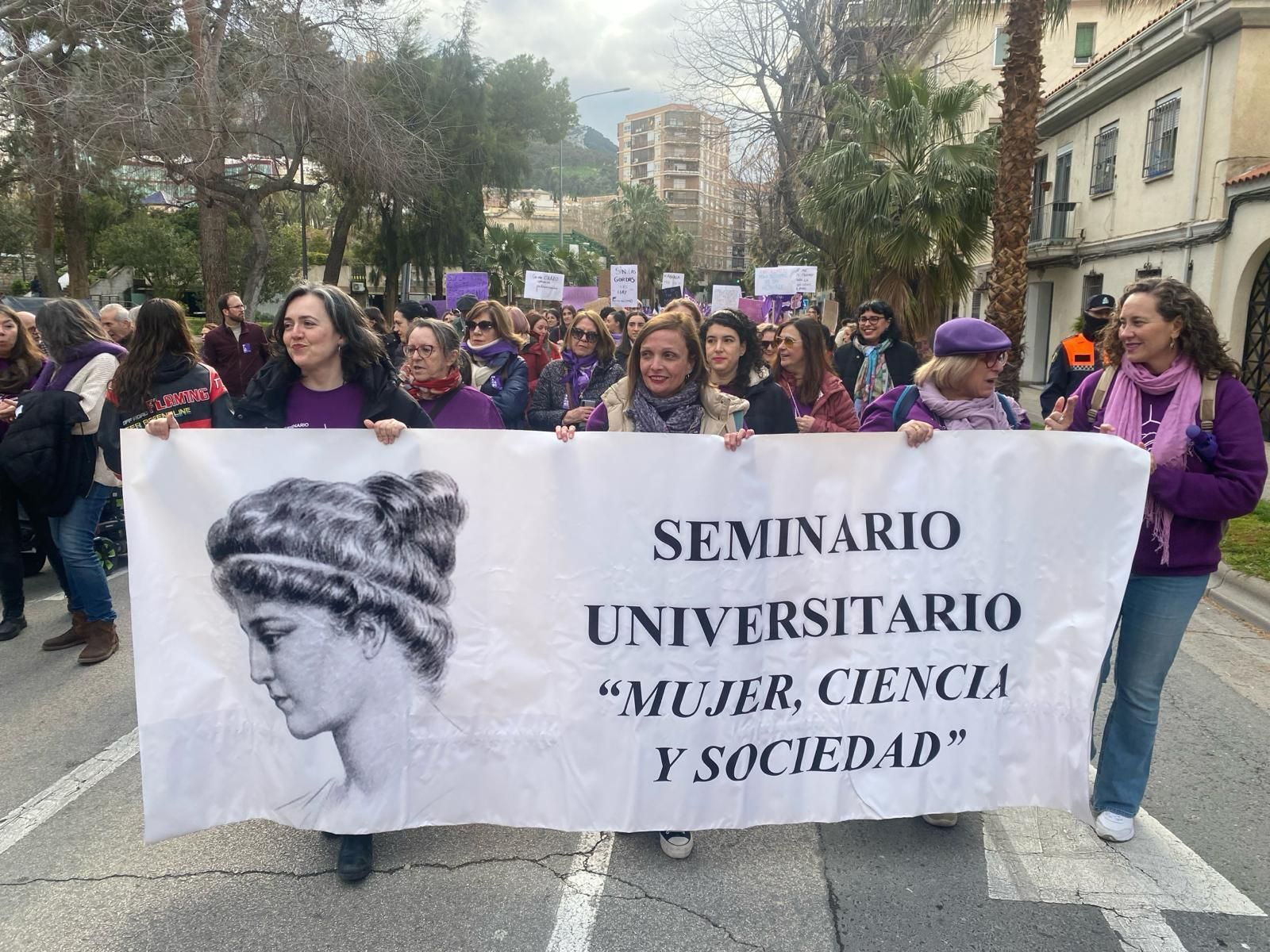 Manifestación del Día Internacional de la Mujer en Jaén.