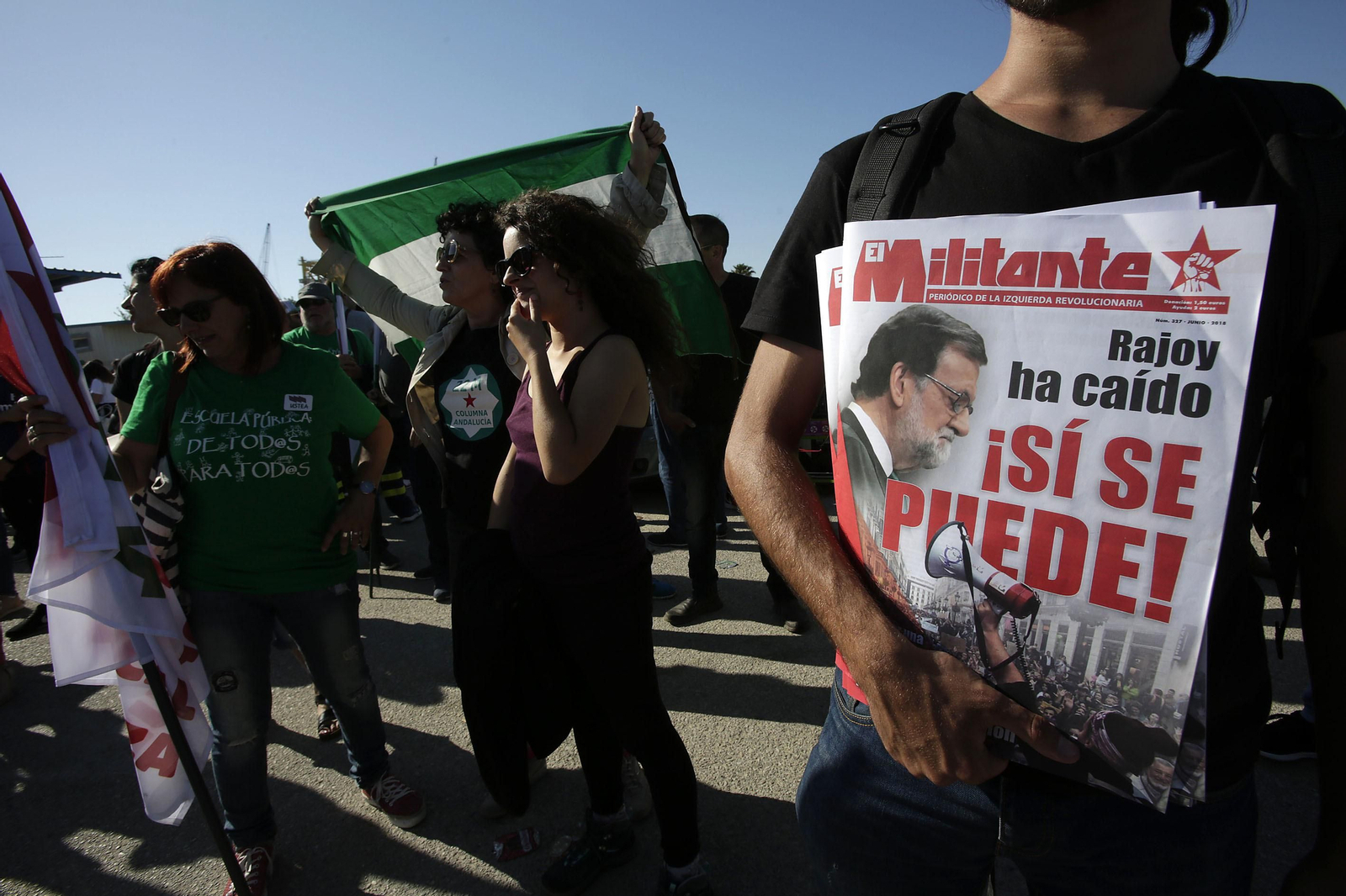 Manifestación de los trabajadores del metal en Cádiz