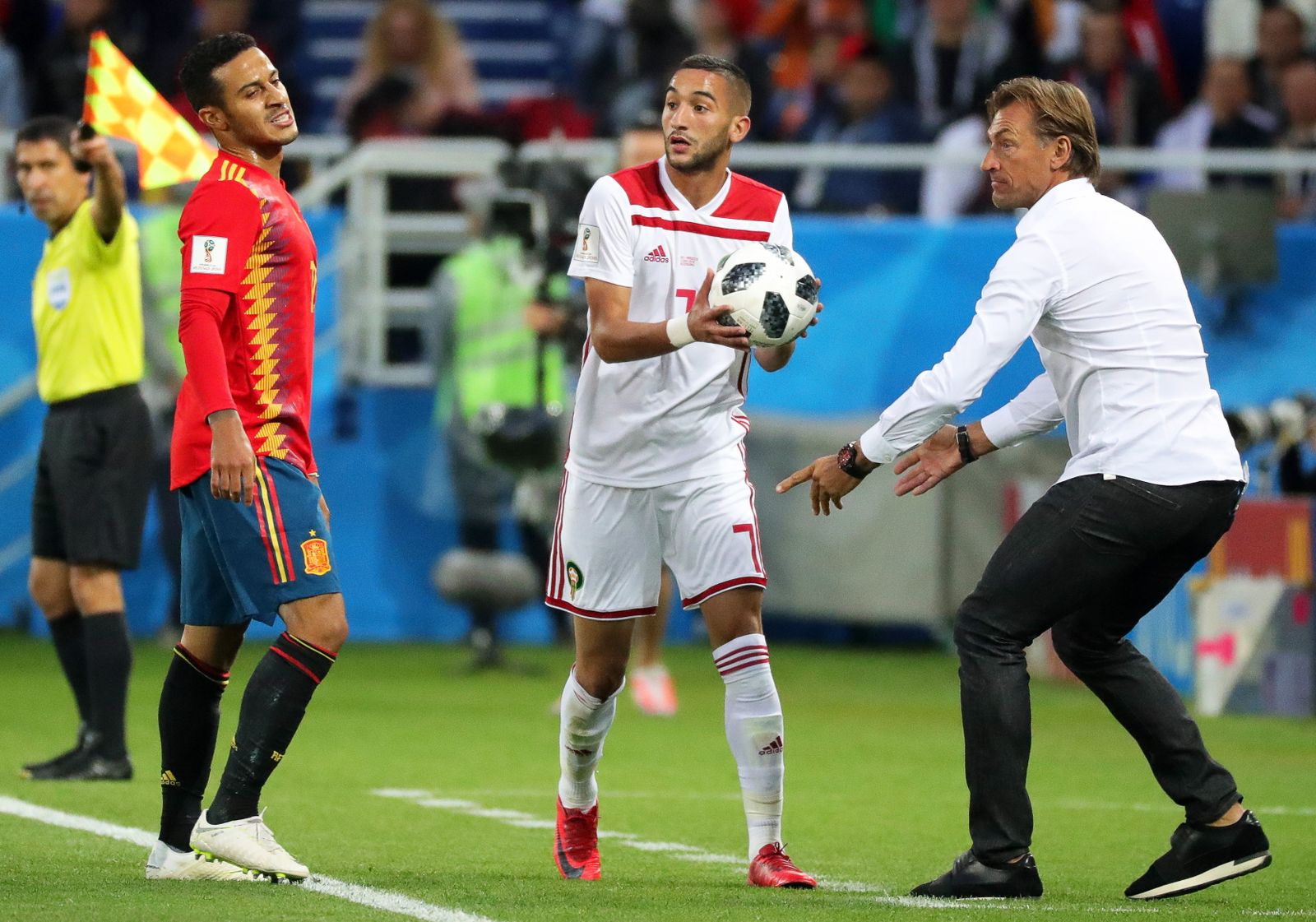 Las imágenes del España-Marruecos