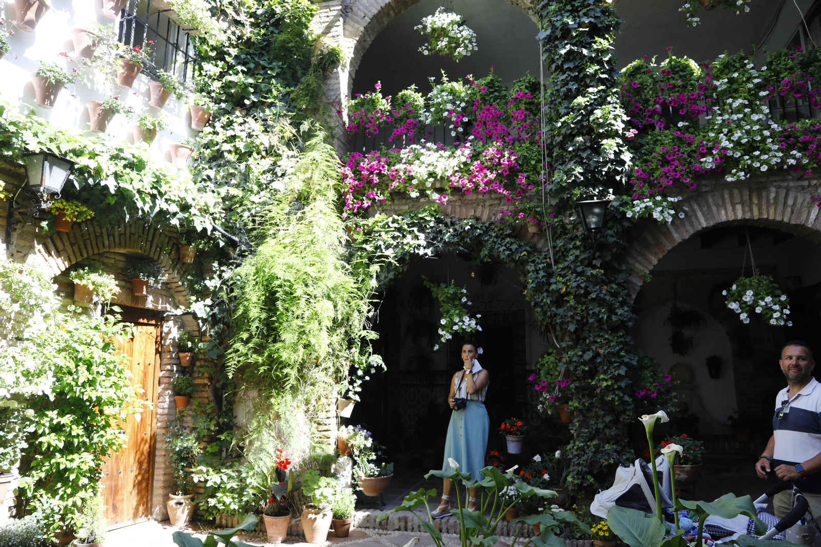 Los Patios de Córdoba se preparan para el fin de semana, en imágenes