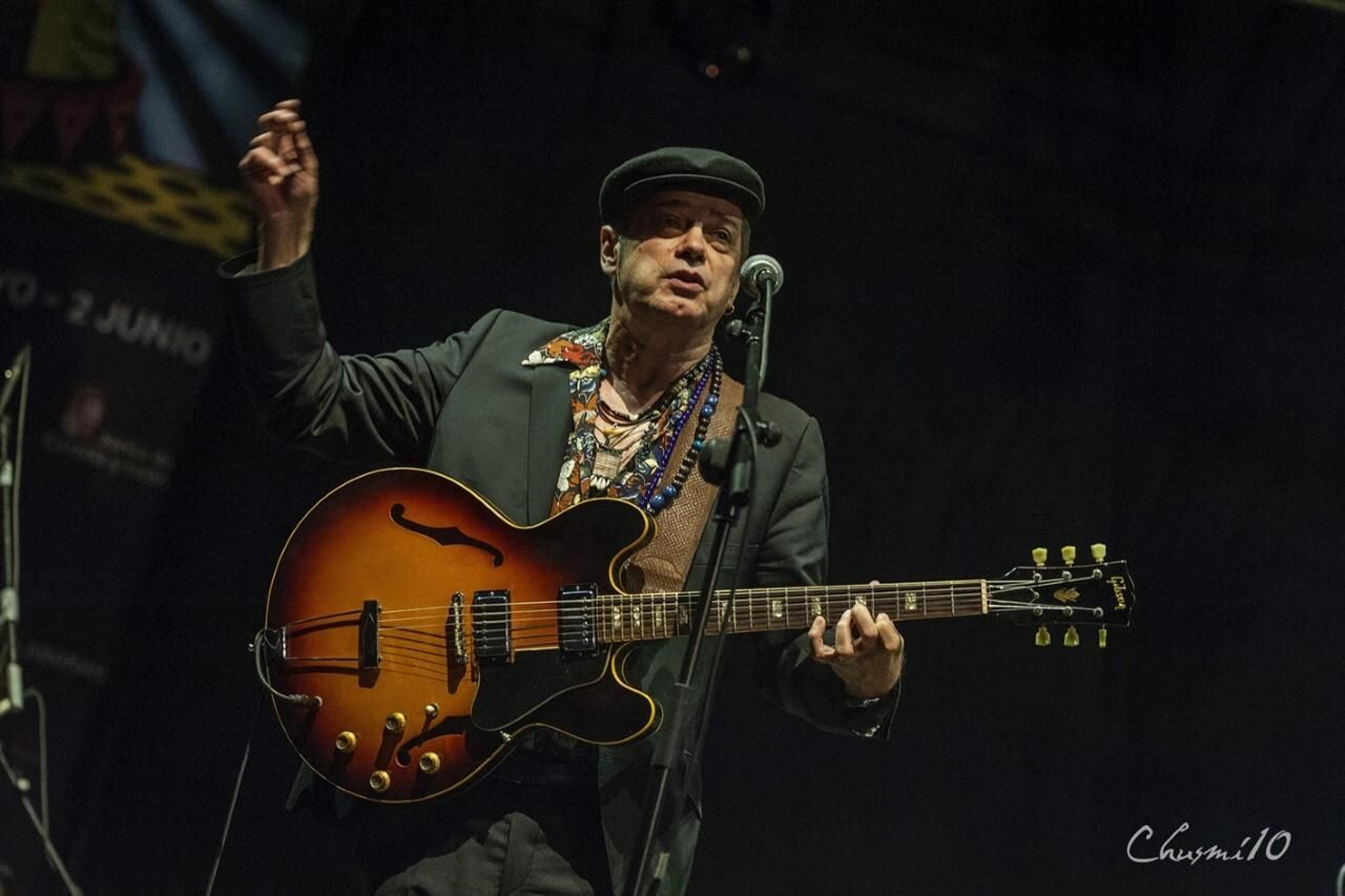 Juan Perro, en uno de sus últimos conciertos.