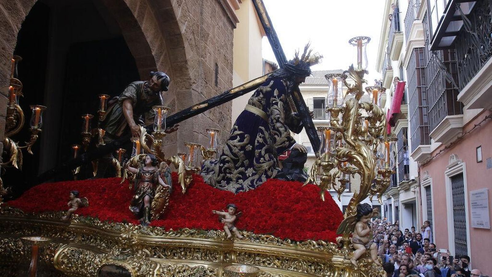 El Señor de las Tres Caídas la tarde del Viernes Santo