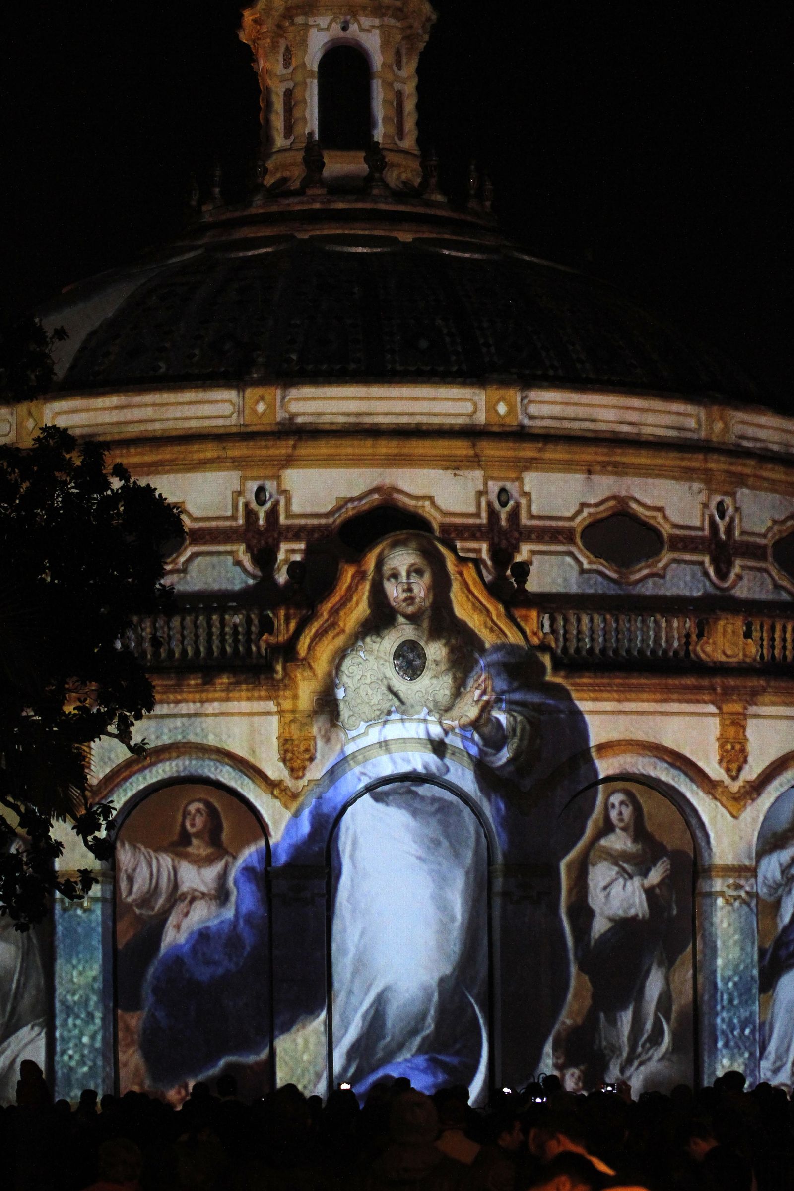 El 'mapping' de Murillo en el Casino de la Exposición