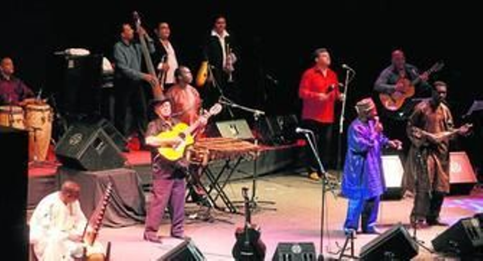 Afrocubism, en su actuación dentro de Las Noches del Foro Iberoamericano de la Rábida
